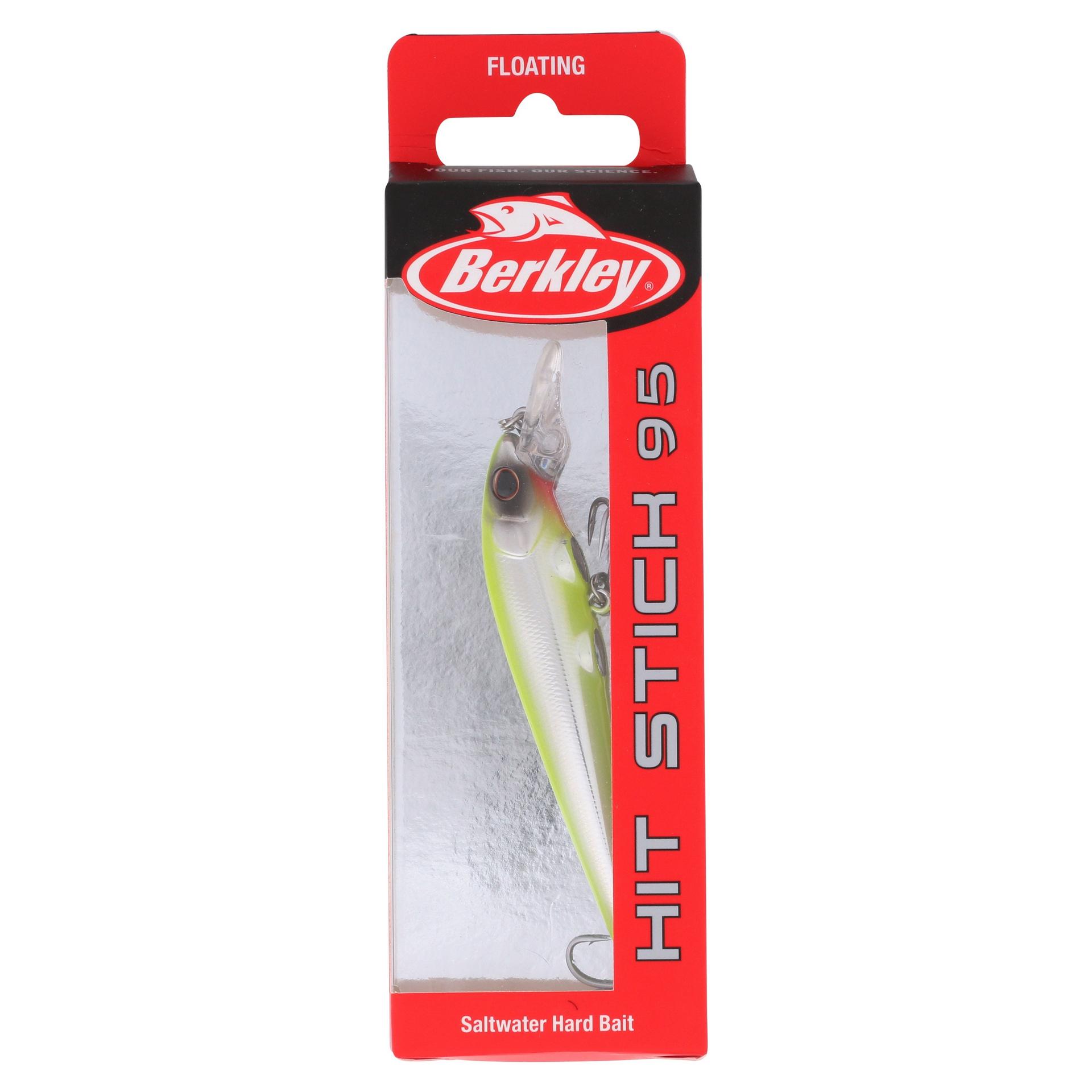 Berkley HitStickSaltwater 95 ChromeChartreuse PKG | Berkley Fishing