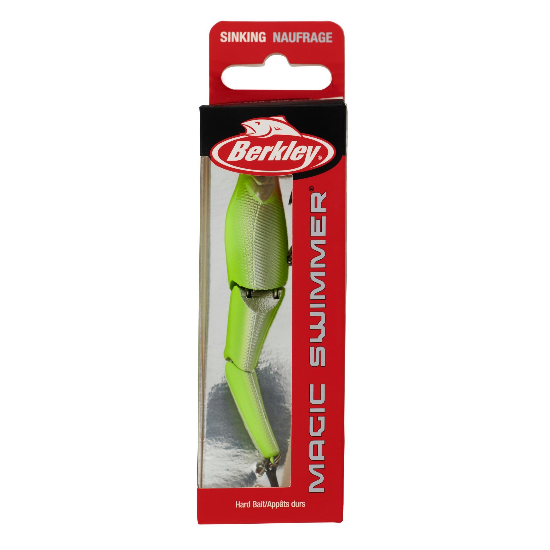 Berkley MagicSwimmer ChromeChartreuse 95 PKG | Berkley Fishing