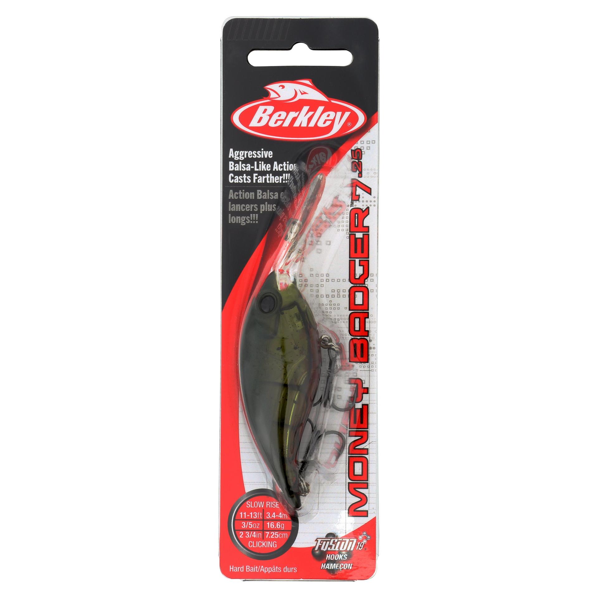 Berkley MoneyBadger 725 GhostGreenCraw PKG | Berkley Fishing