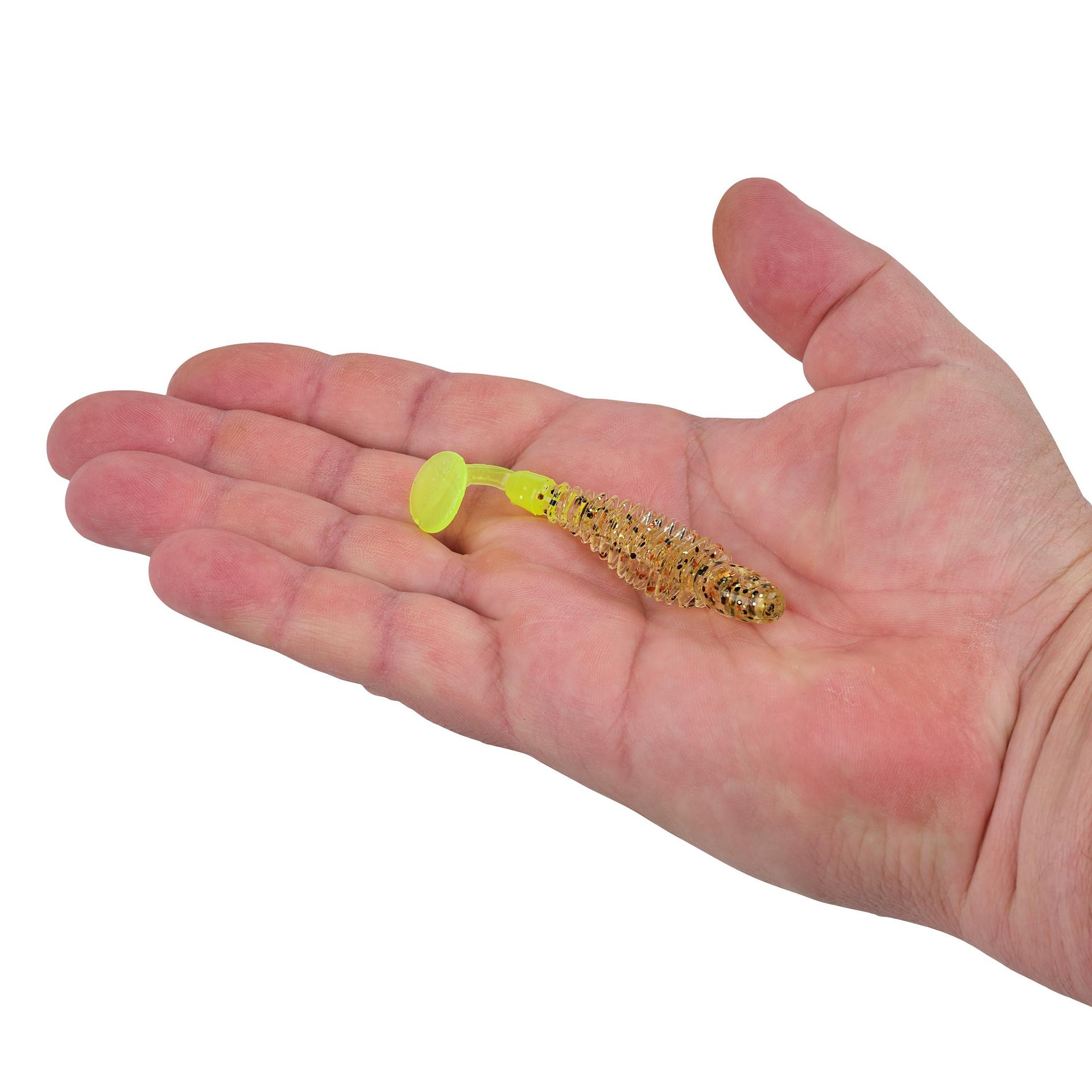 Berkley PowerBaitBonefish 2.5 GoldCrackerChartreuse HAND | Berkley Fishing