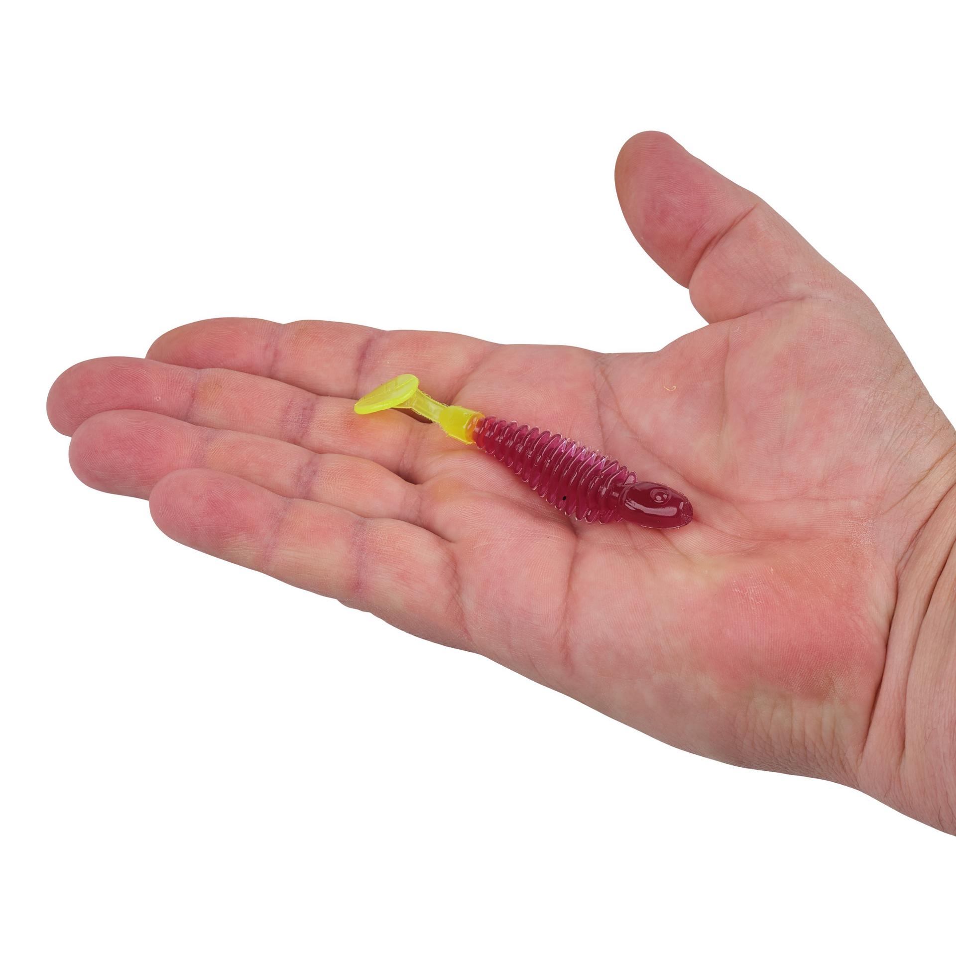 Berkley PowerBaitBonefish 2.5 PurpleChartreuse HAND | Berkley Fishing