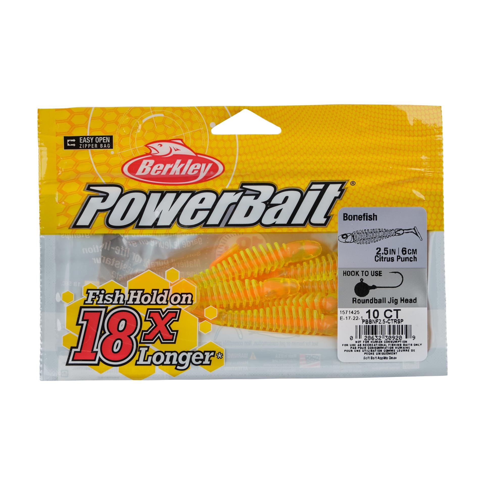 Berkley PowerBaitBonefish 2.5 CitrusPunch PKG | Berkley Fishing