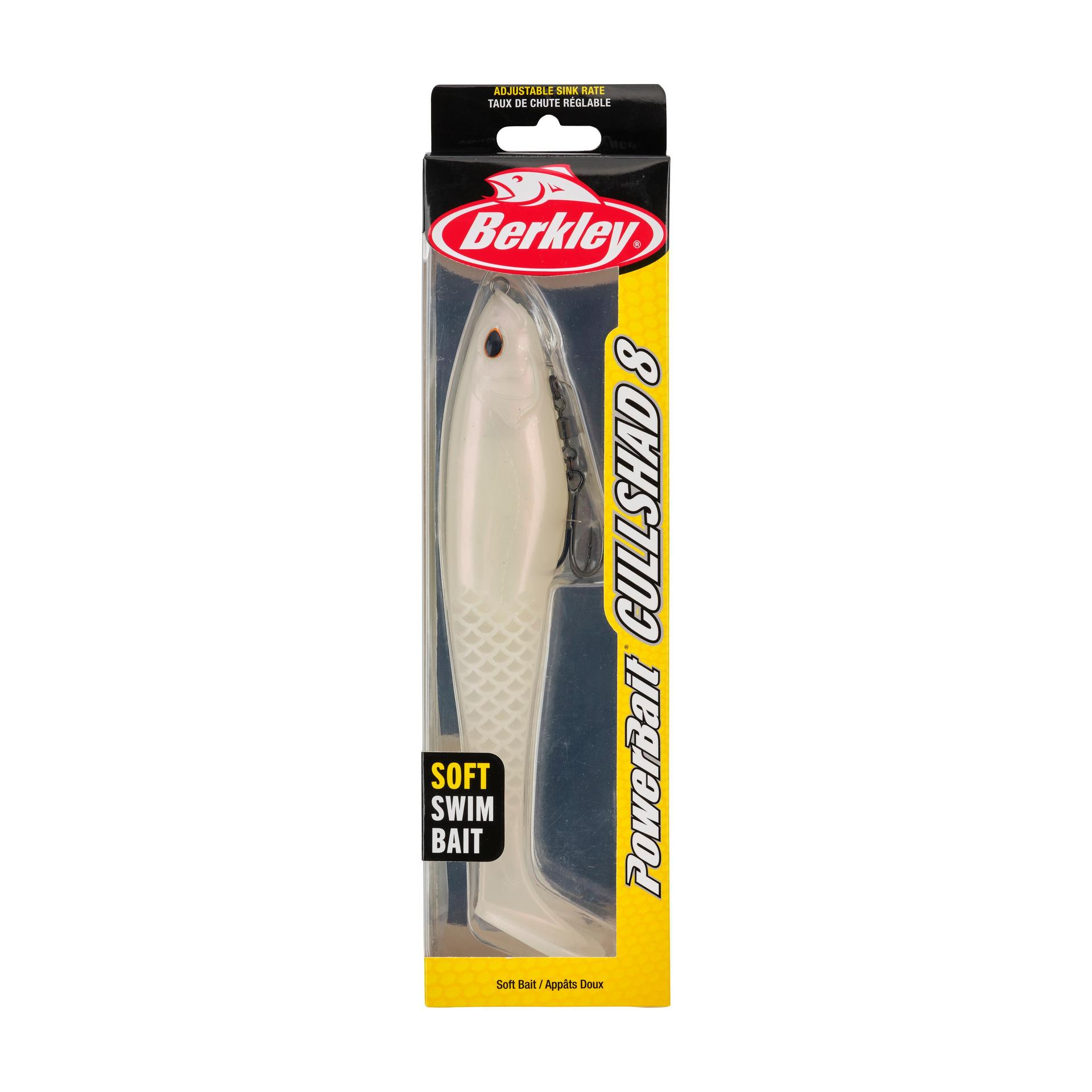 Berkley PowerBaitCullShad 8 Albino PKG | Berkley Fishing