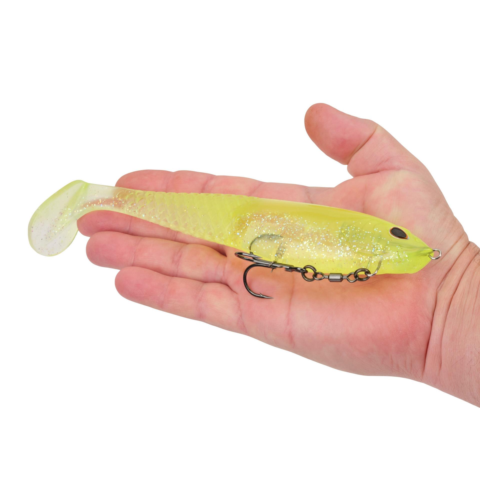 Berkley PowerBaitCullShad 8 LimeIce HAND | Berkley Fishing