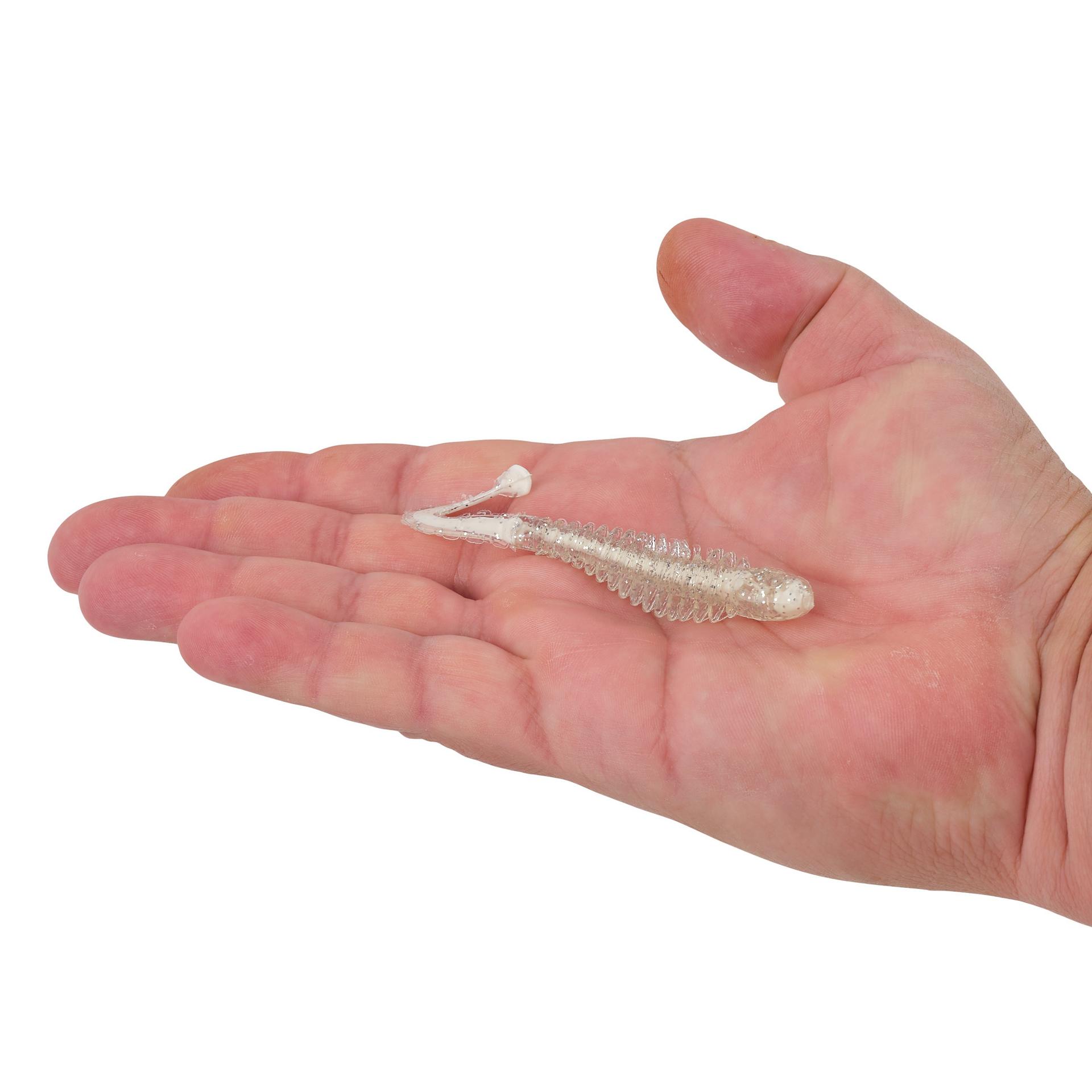 Berkley PowerBaitCurlyBones 3 WhiteIce HAND | Berkley Fishing