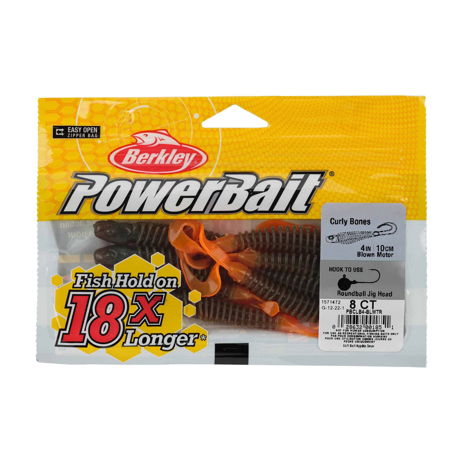 Berkley PowerBaitCurlyBones 4 BlownMotor PKG | Berkley Fishing