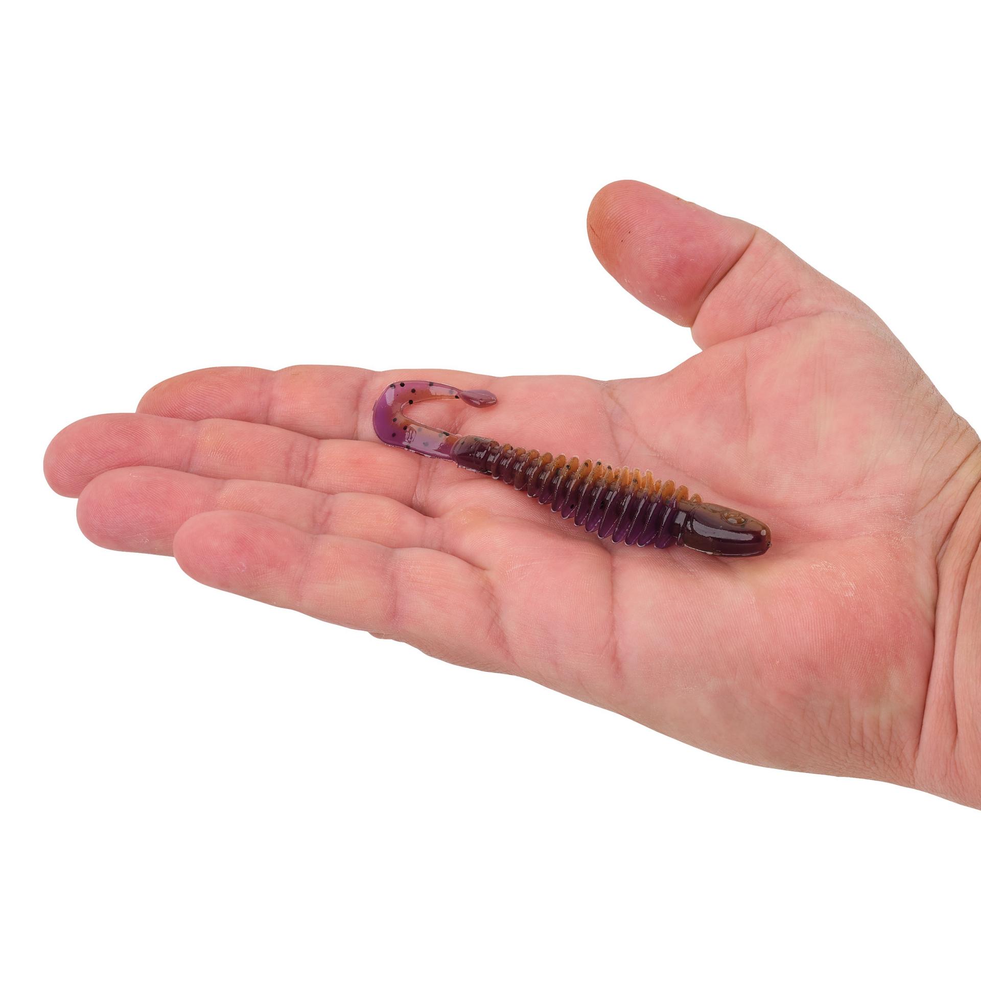 Berkley PowerBaitCurlyBones 4 PeanutButterandJelly HAND | Berkley Fishing