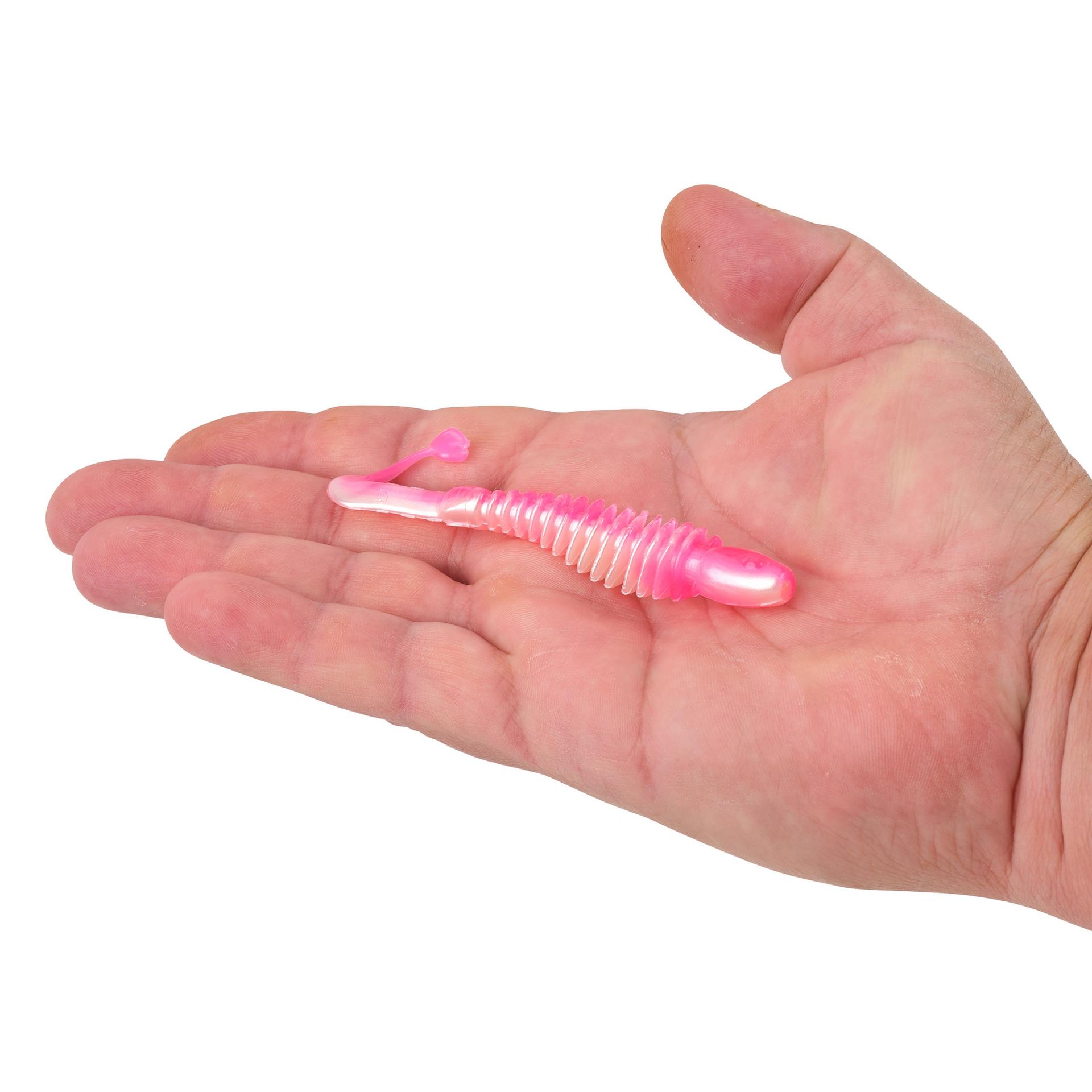 Berkley PowerBaitCurlyBones 4 PinkShad HAND | Berkley Fishing