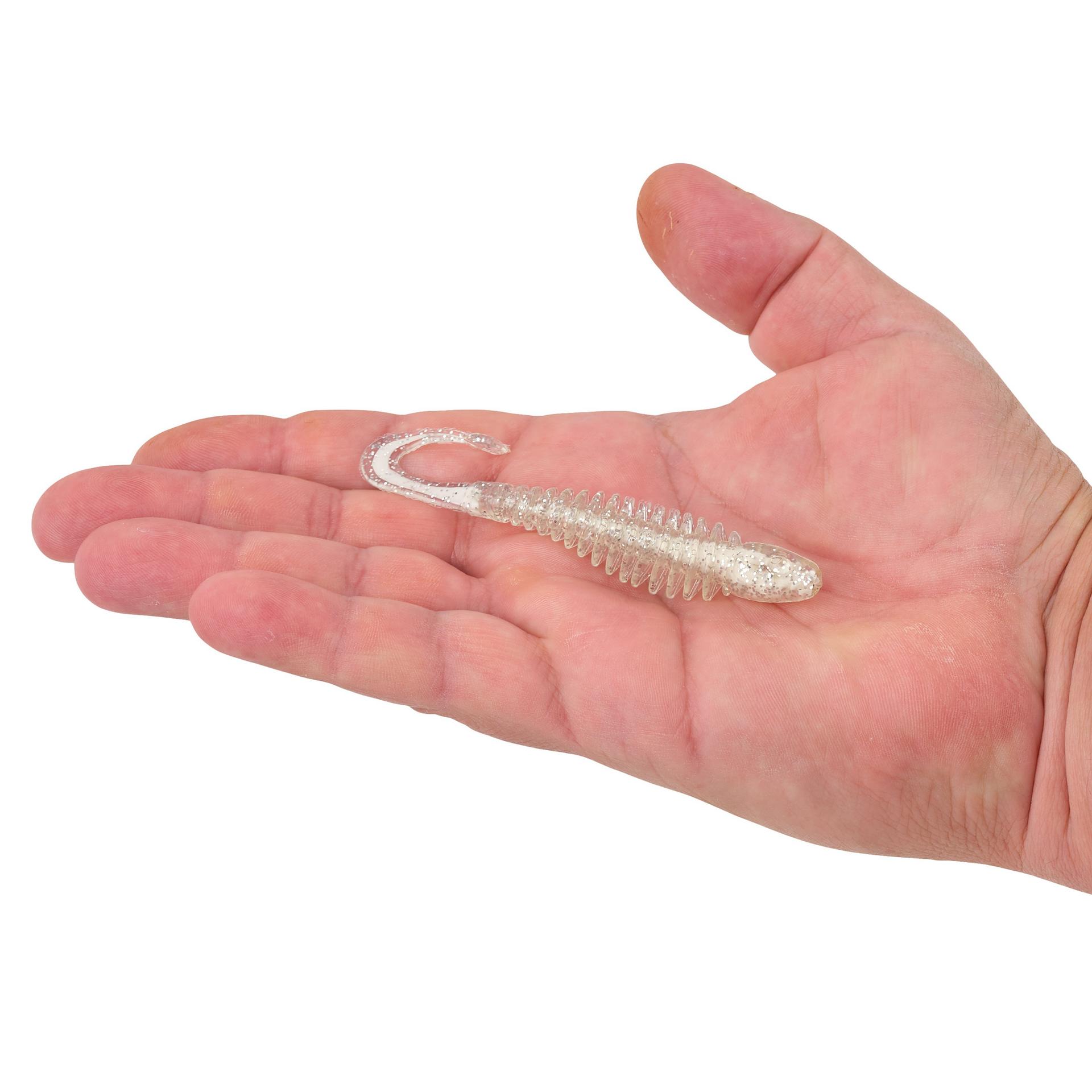 Berkley PowerBaitCurlyBones 4 WhiteIce HAND | Berkley Fishing