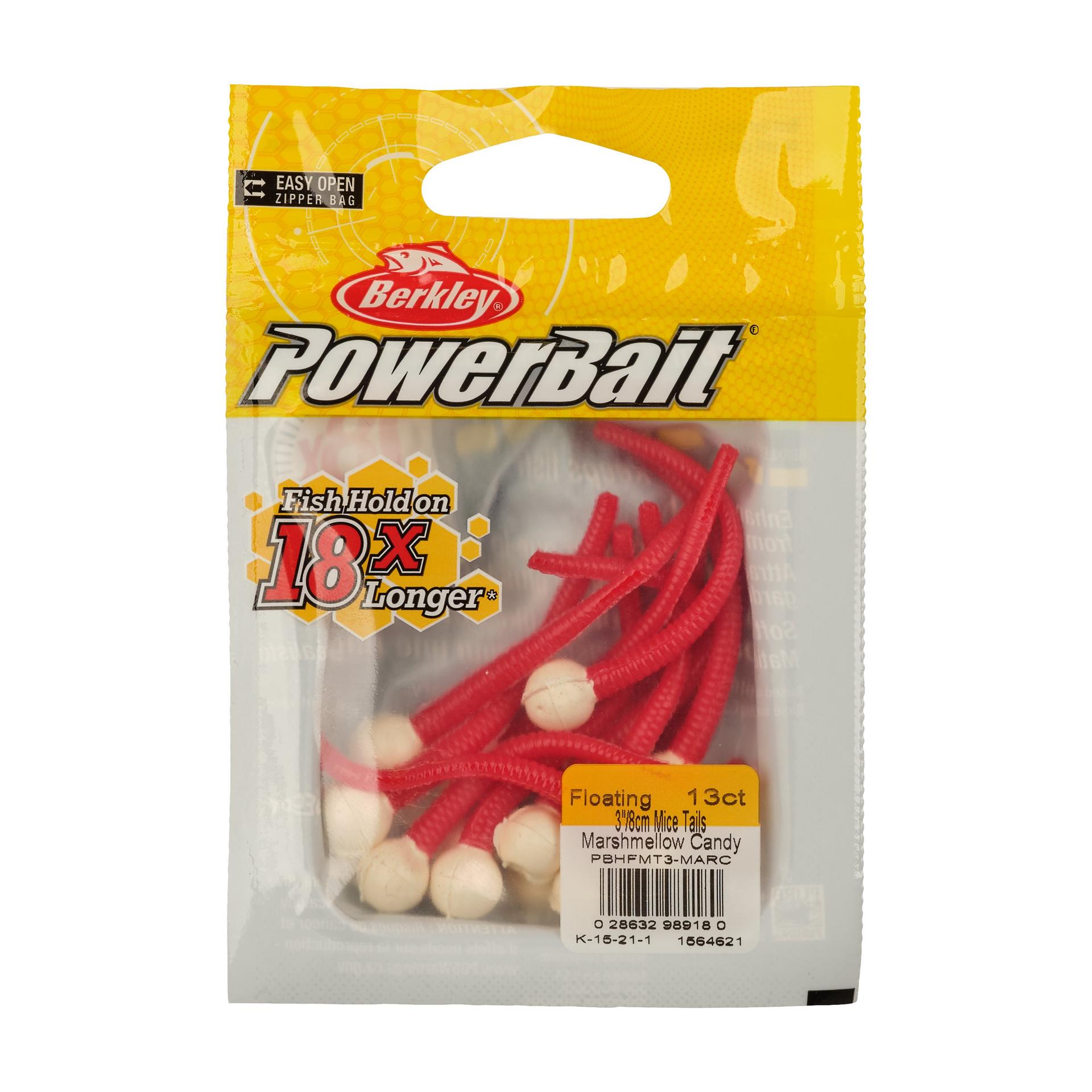 Berkley PowerBaitFloatingMiceTails MarshmallowCandy PKG | Berkley Fishing