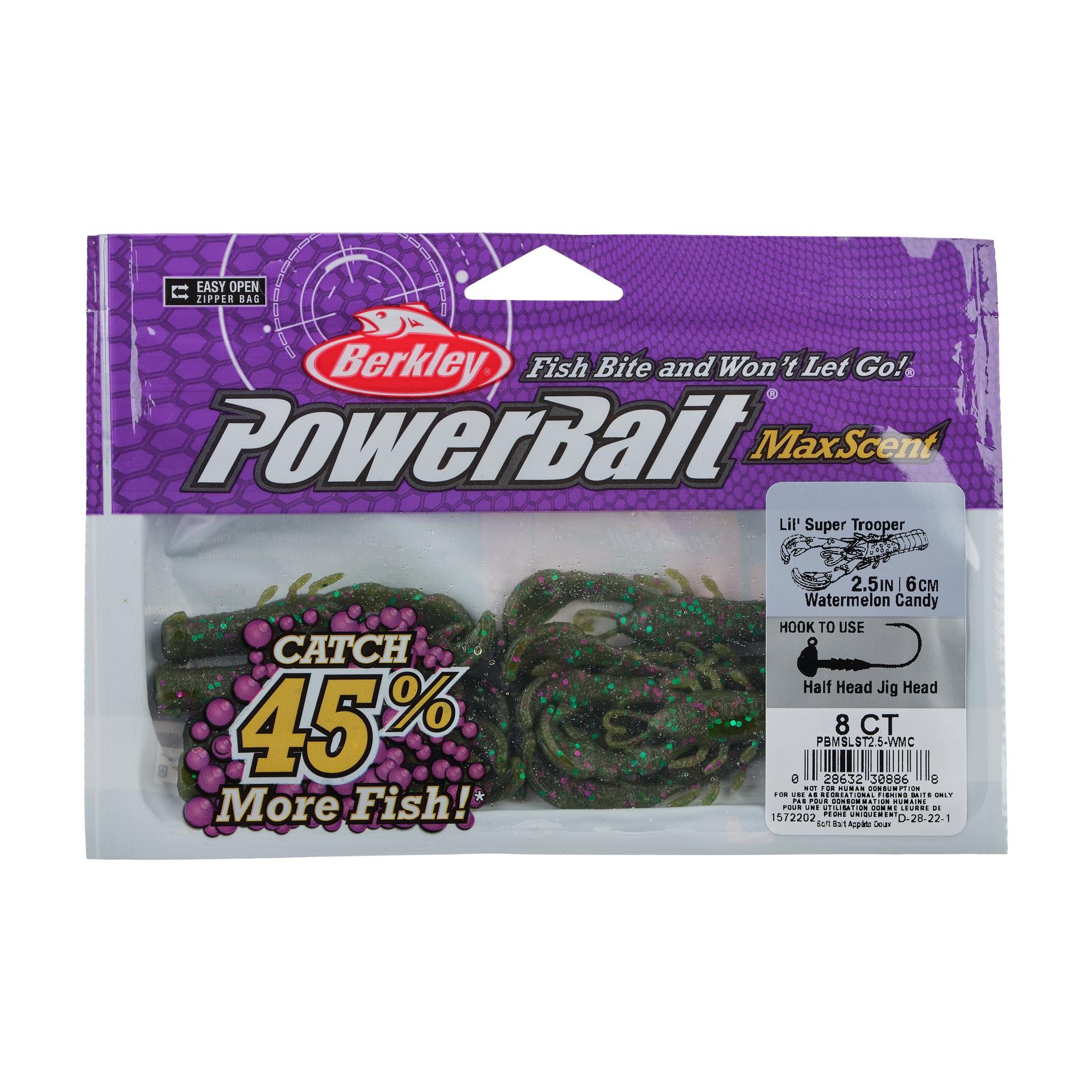 Berkley PowerBaitMaxScentLil'SuperTrooper WatermelonCandy PKG | Berkley Fishing