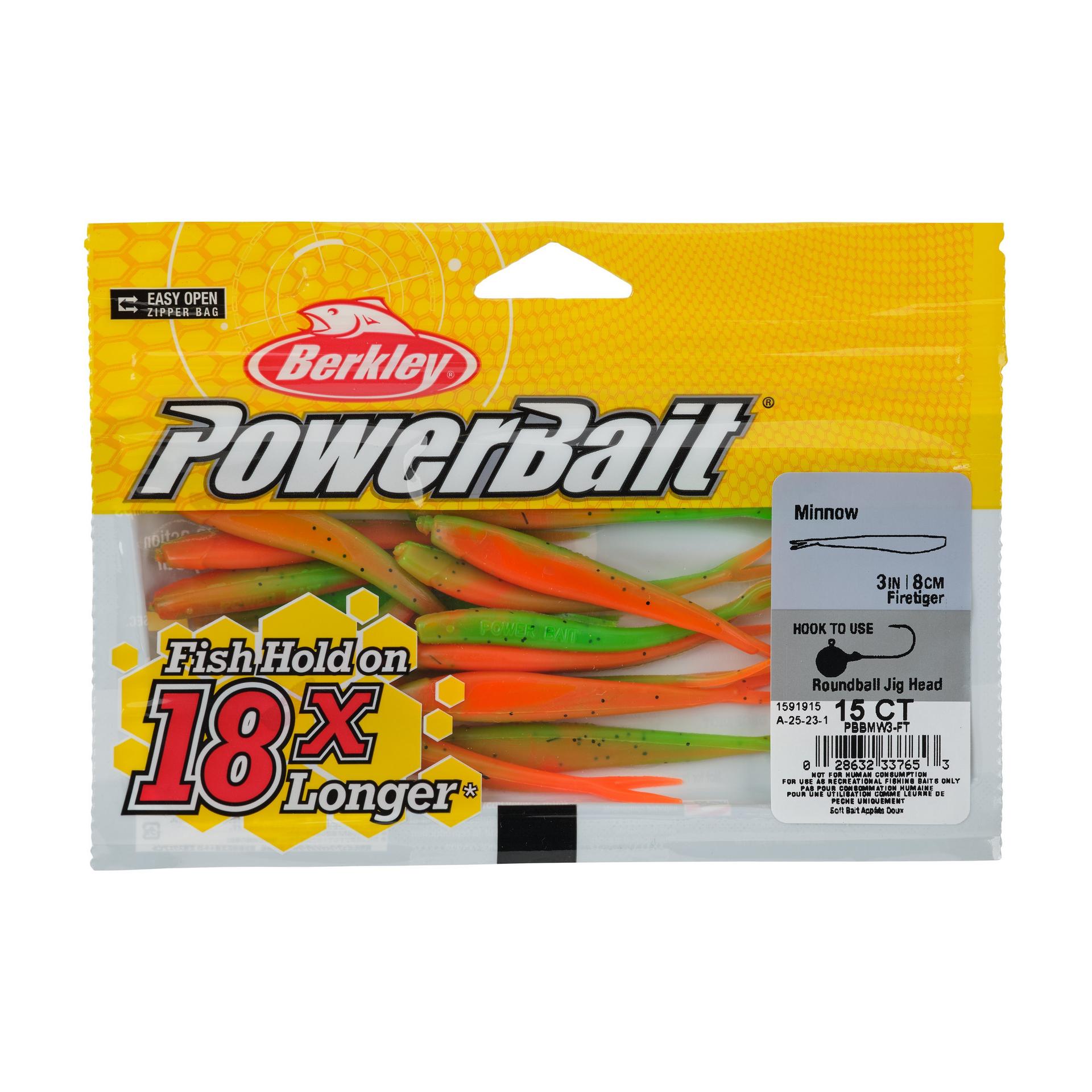 Berkley PowerBaitMinnow Firetiger 3in PKG | Berkley Fishing