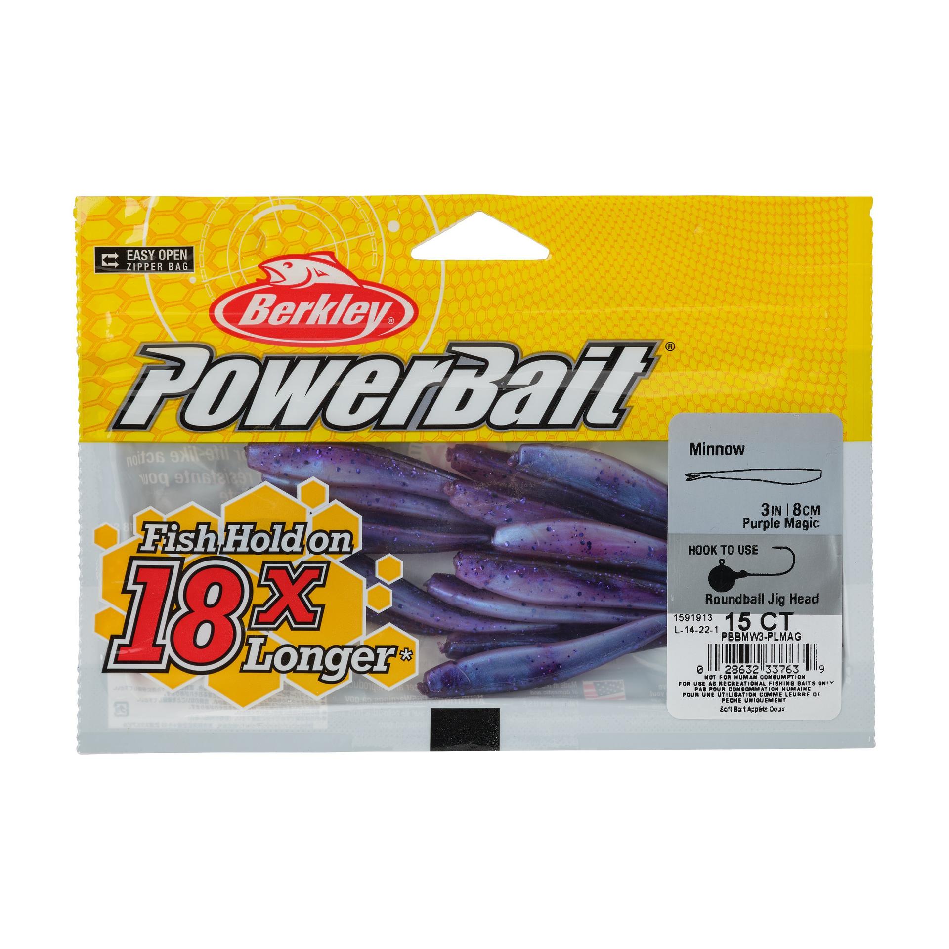Berkley PowerBaitMinnow PurpleMagic 3in PKG | Berkley Fishing