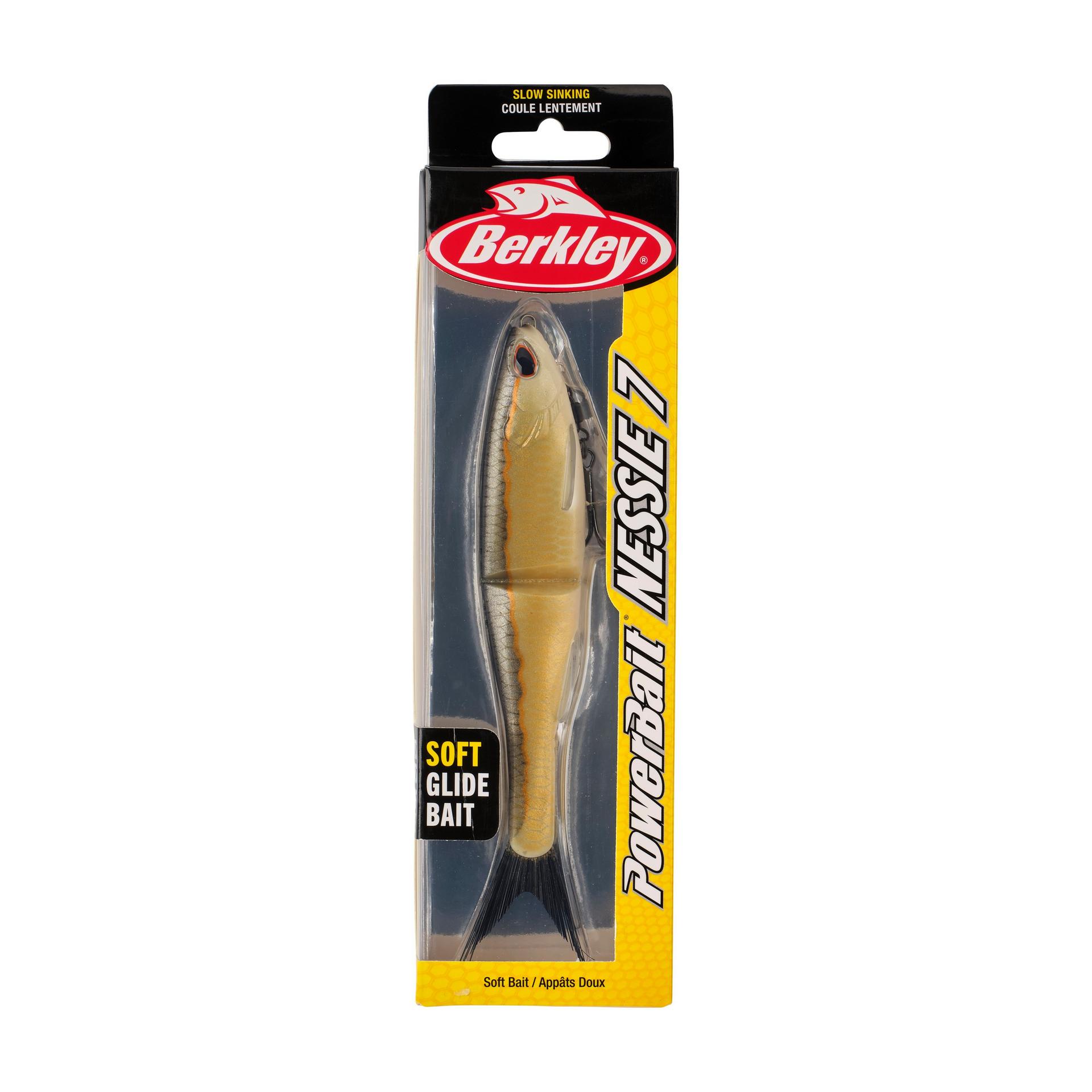 Berkley PowerBaitNessie GoldenShiner 7in PKG | Berkley Fishing