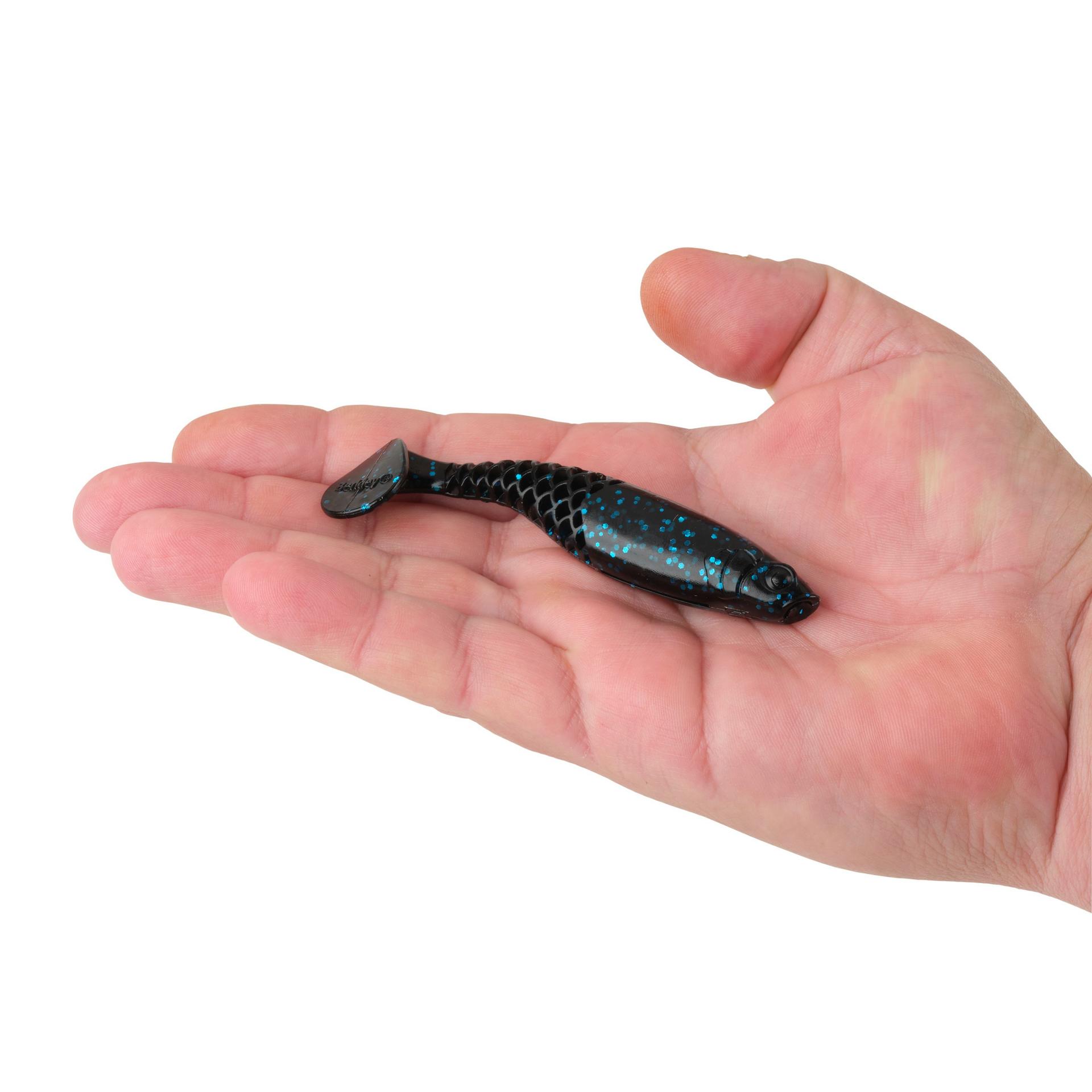 Berkley PowerBaitPaddlinPowerStinger BlackBlueFleck 4.25in HAND | Berkley Fishing