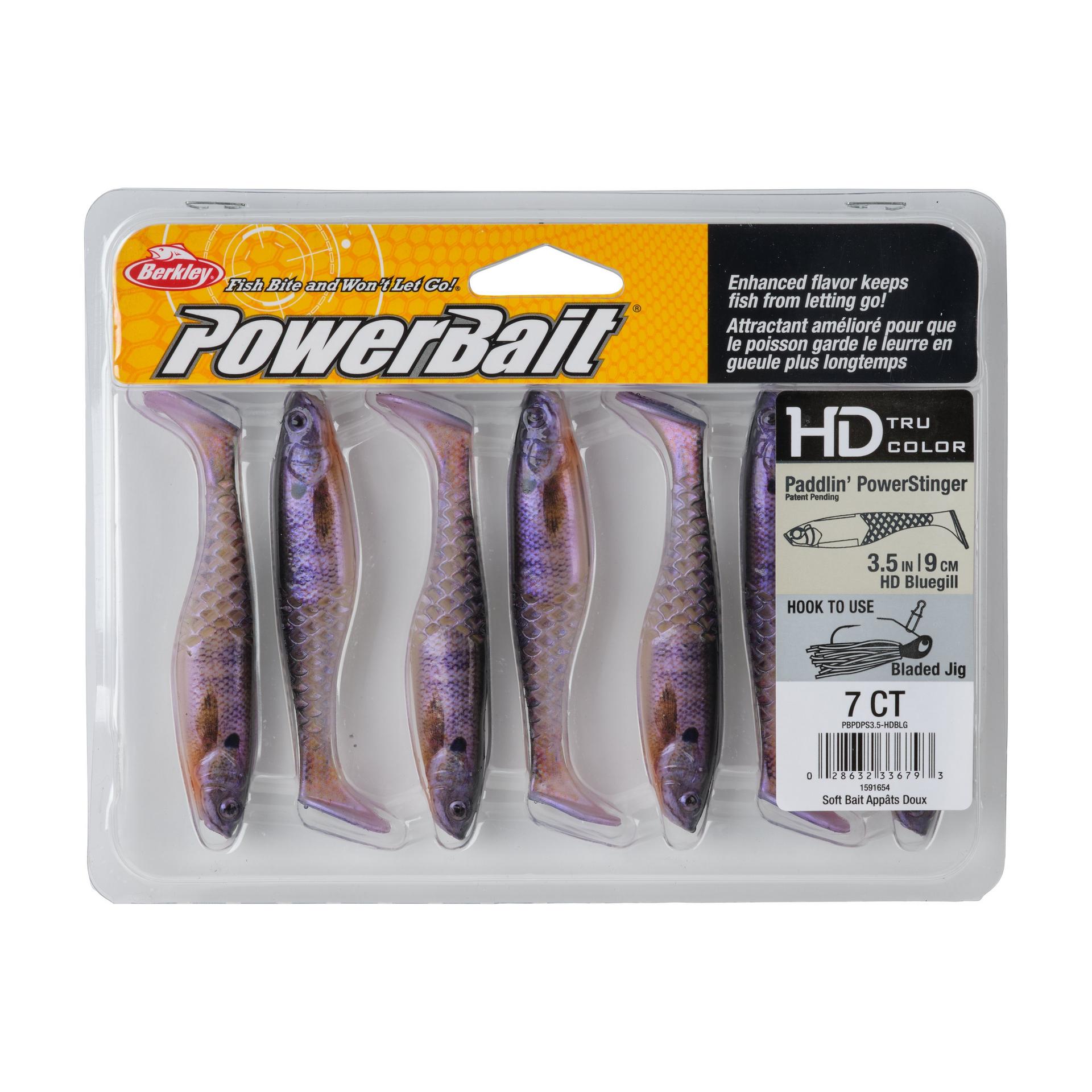 Berkley PowerBaitPaddlinPowerStinger HDBluegill 3.5in PKG | Berkley Fishing