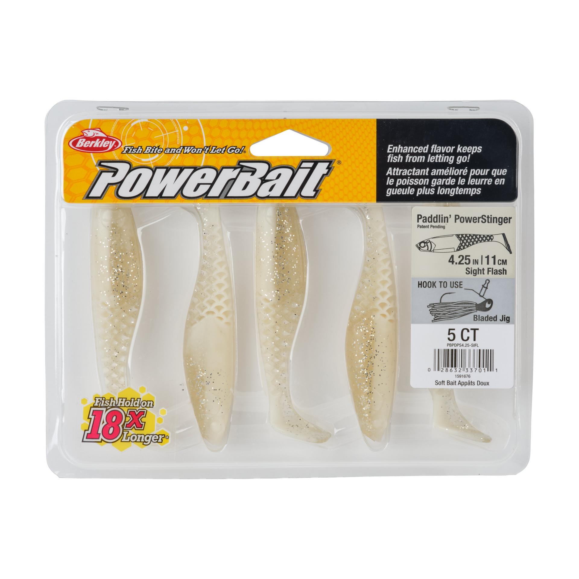 Berkley PowerBaitPaddlinPowerStinger SightFlash 4.25in PKG | Berkley Fishing