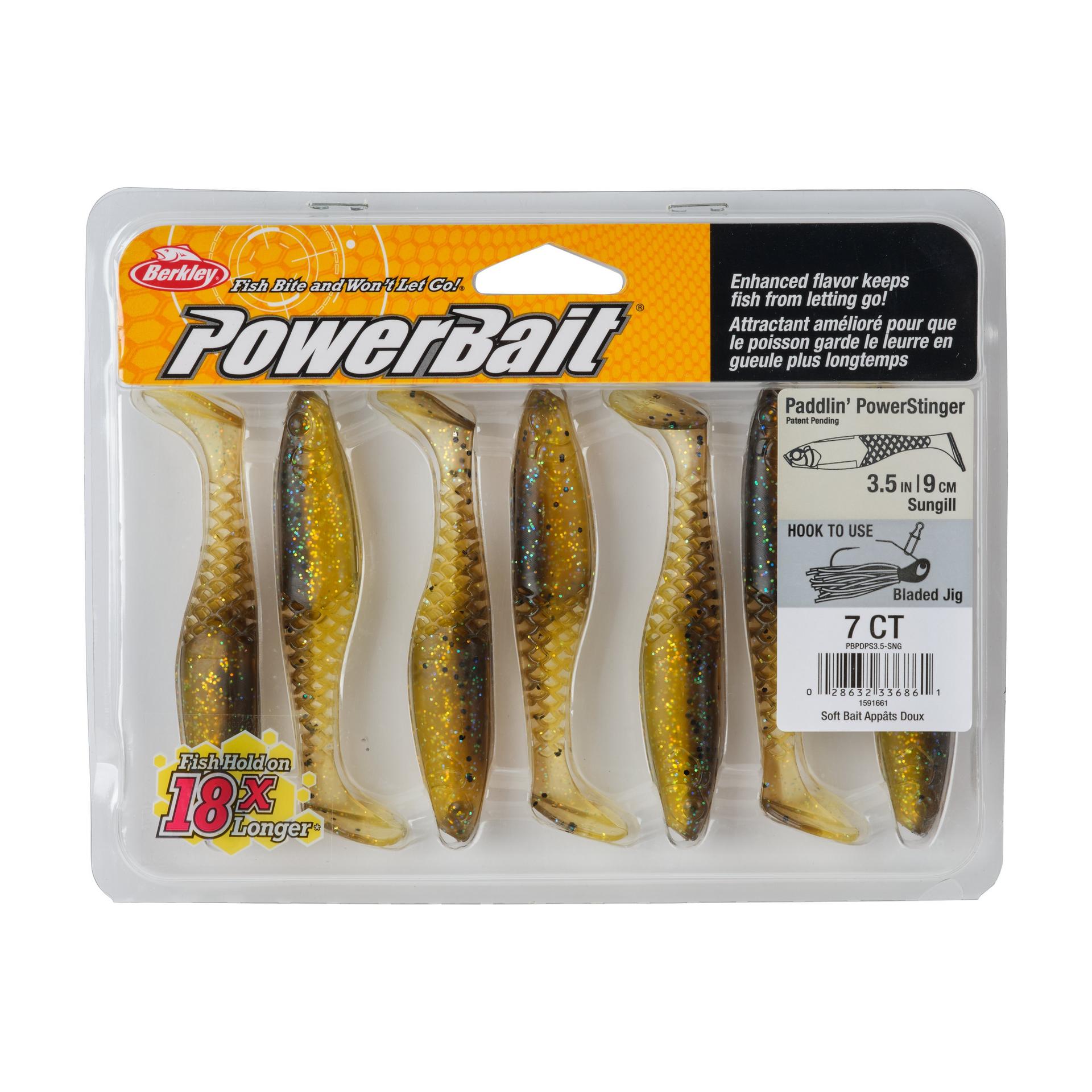 Berkley PowerBaitPaddlinPowerStinger SunGill 3.5in PKG | Berkley Fishing