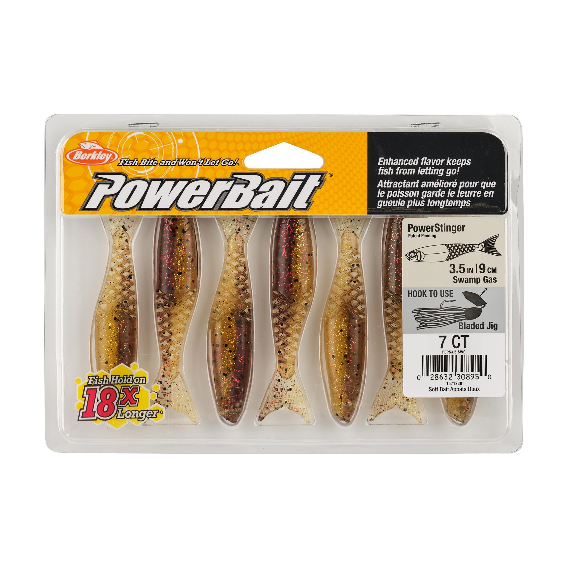 Berkley PowerBaitPowerStinger 3.5 SwampGas PKG | Berkley Fishing