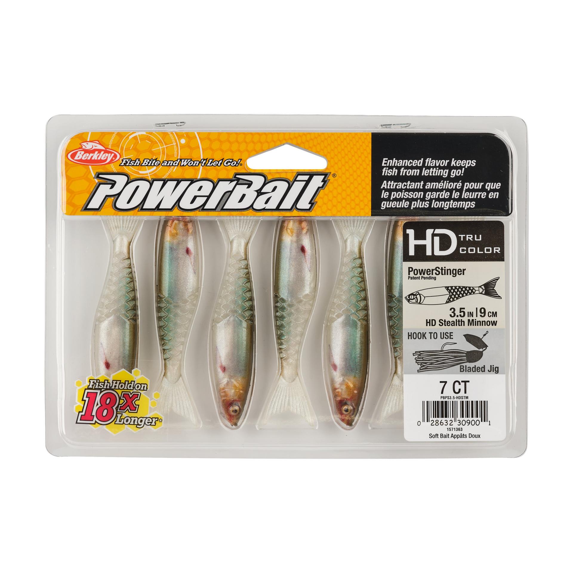 Berkley PowerBaitPowerStinger 3.5 HDStealthMinnow PKG | Berkley Fishing