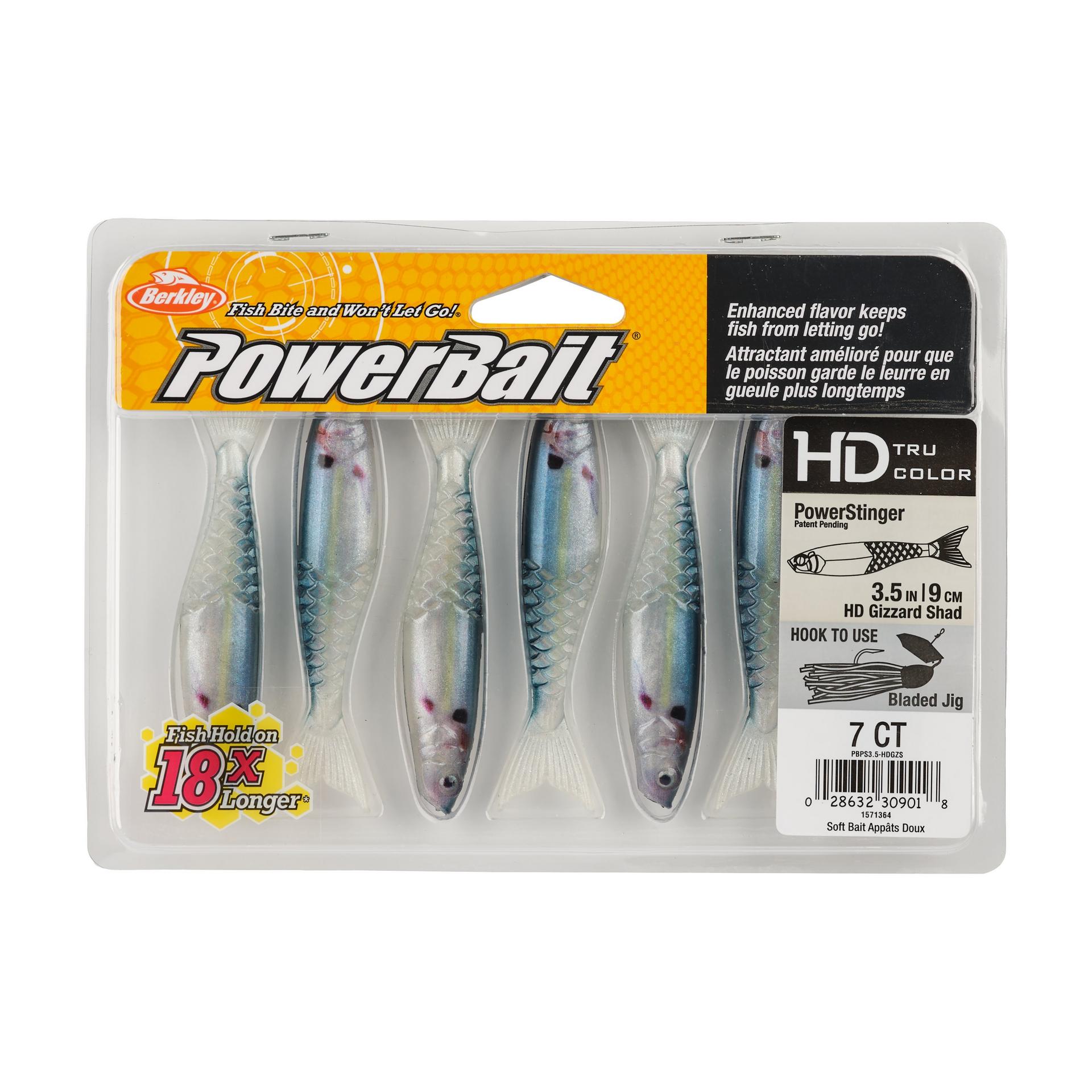 Berkley PowerBaitPowerStinger 3.5 HDGizzardShad PKG | Berkley Fishing