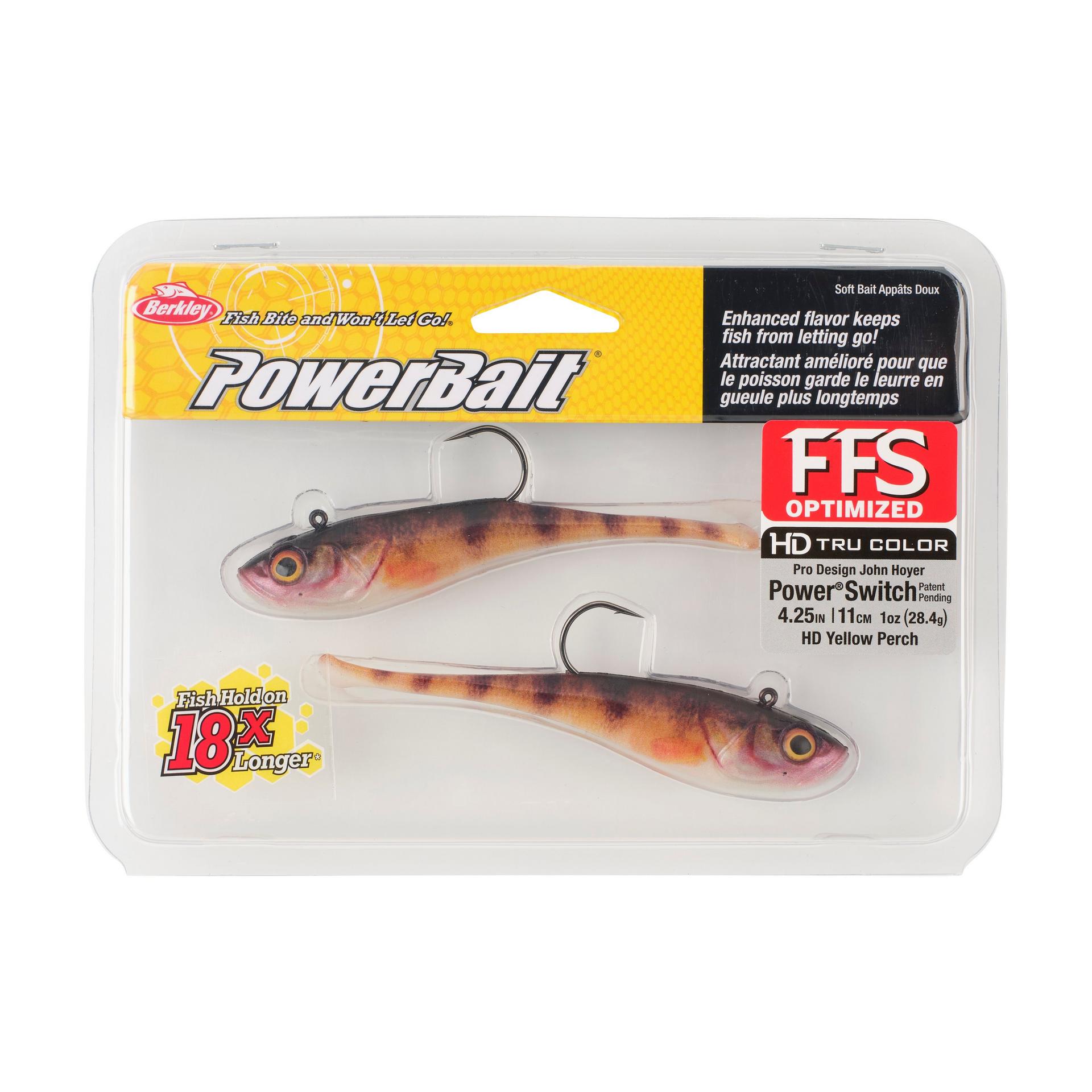 Berkley PowerBaitPowerSwitch HDYellowPerch 4.25in PKG | Berkley Fishing