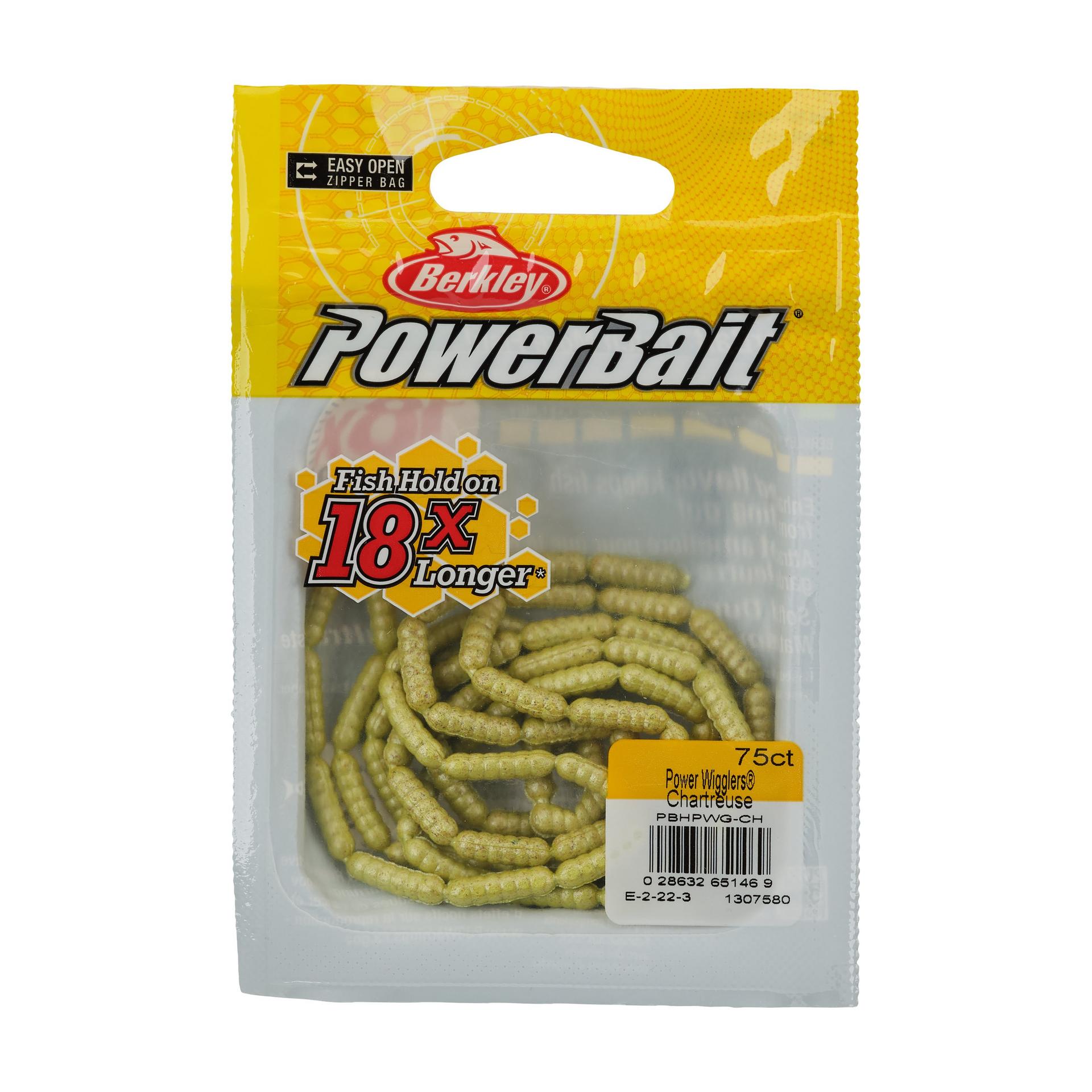 Berkley PowerBaitPowerWigglers Chartreuse PKG | Berkley Fishing