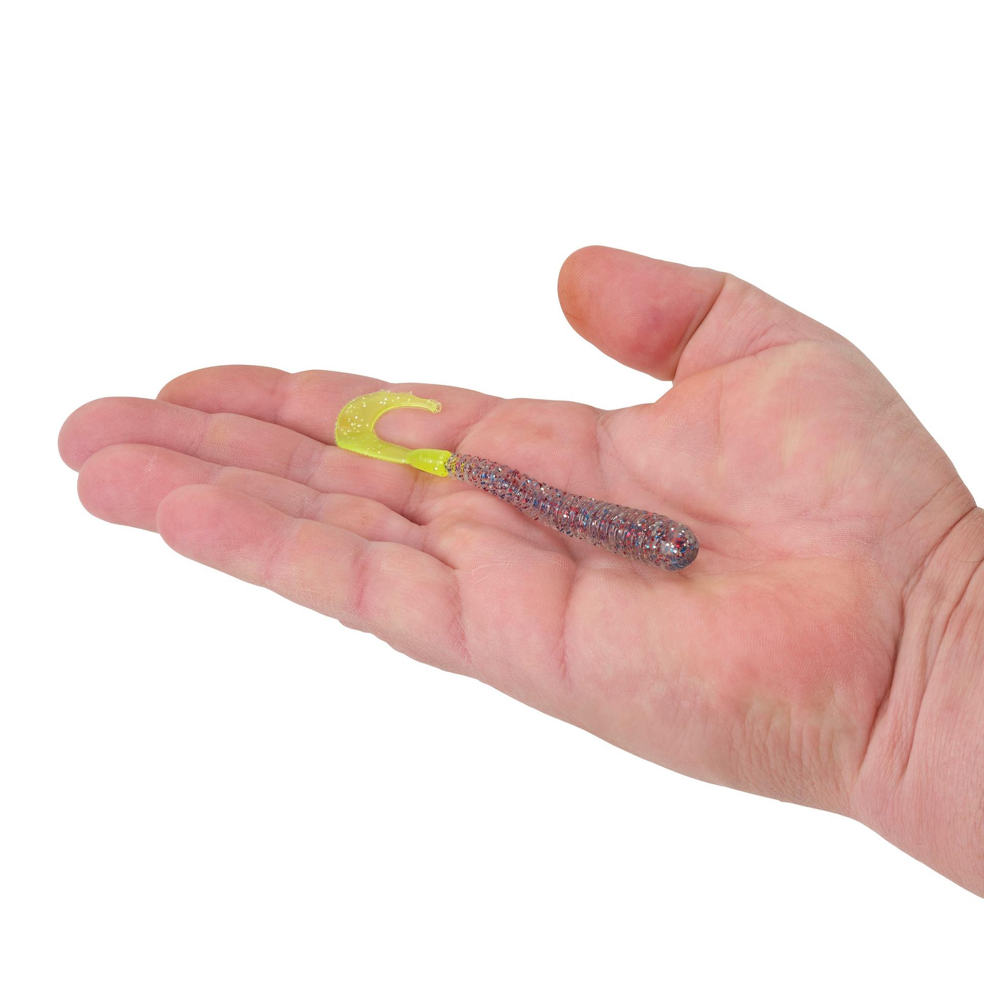 Berkley PowerBaitRibWorm FirecrackerChartreuse 4in HAND | Berkley Fishing