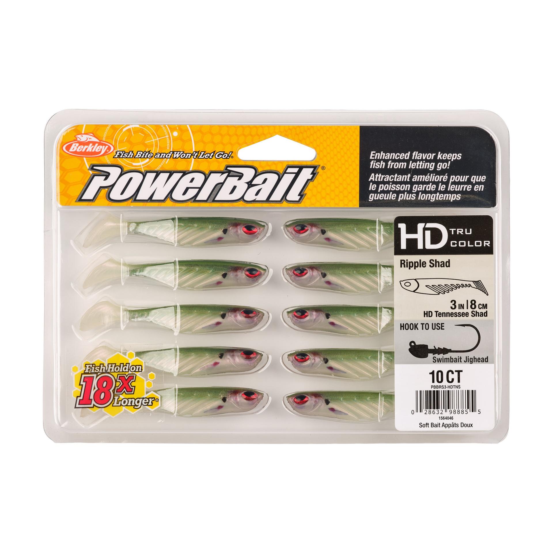 Berkley PowerBaitRippleShad 3in HDTennesseeShad PKG | Berkley Fishing