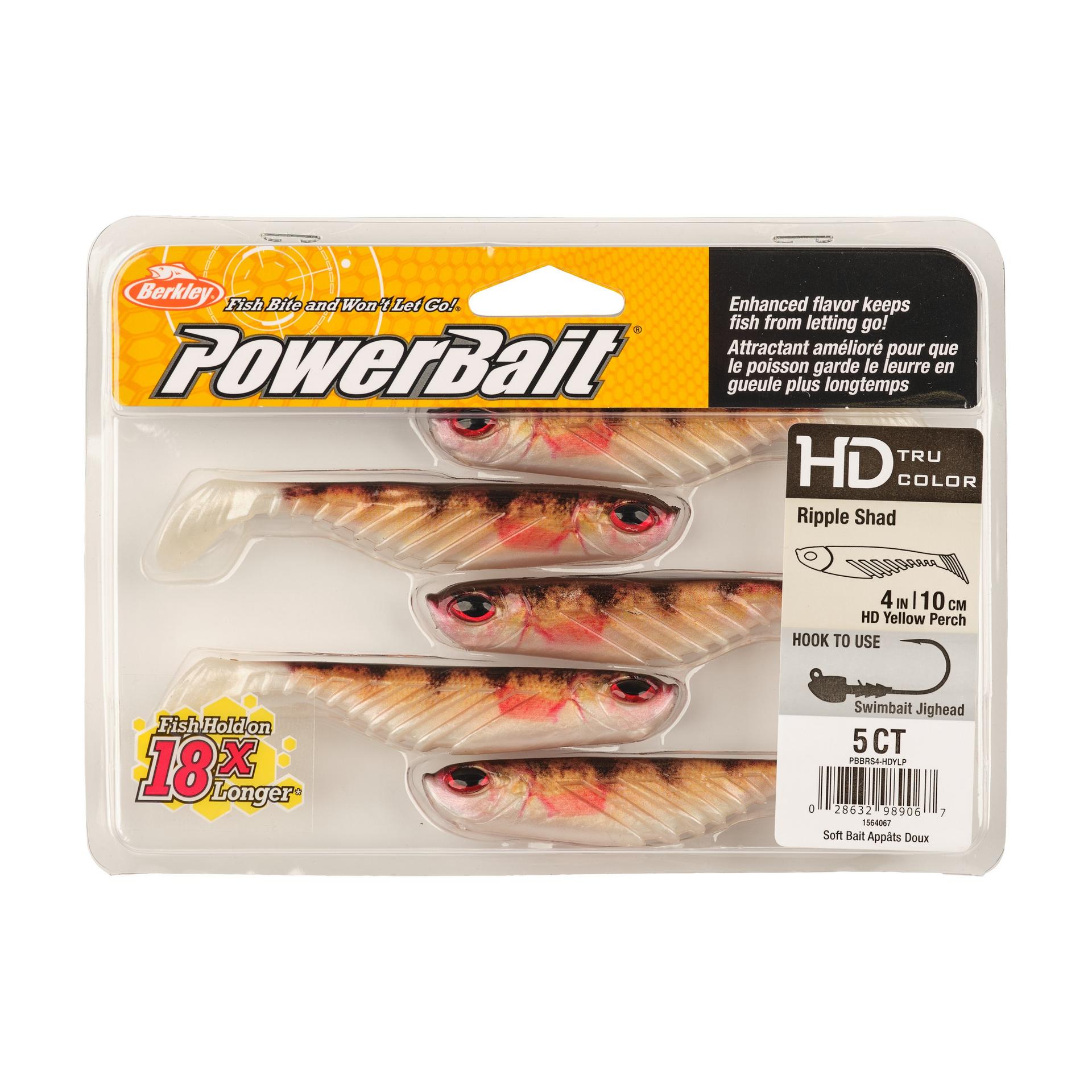 Berkley PowerBaitRippleShad 4in HDYellowPerch PKG | Berkley Fishing