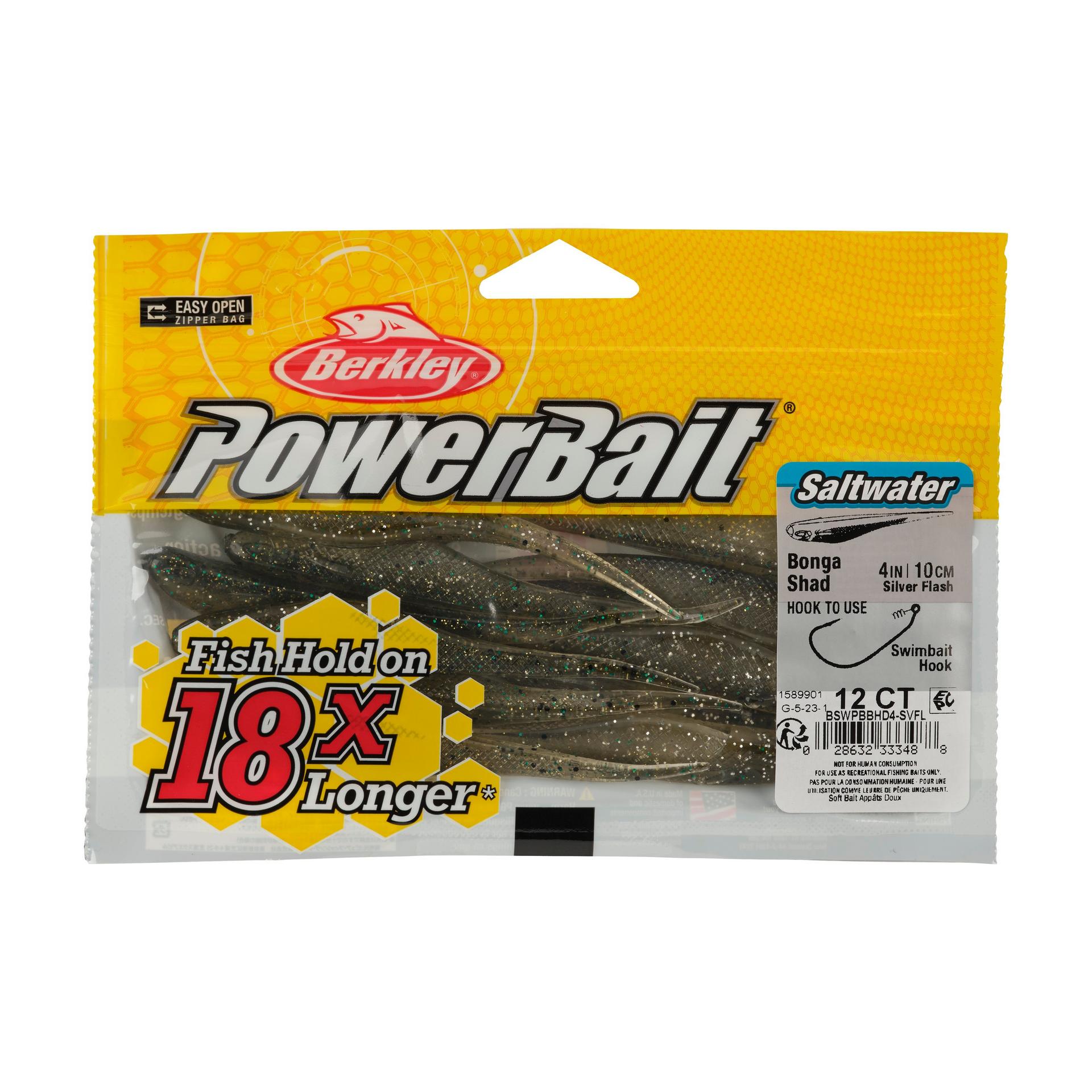 Berkley PowerBaitSaltwaterBongaShad SightFlash 4in PKG | Berkley Fishing