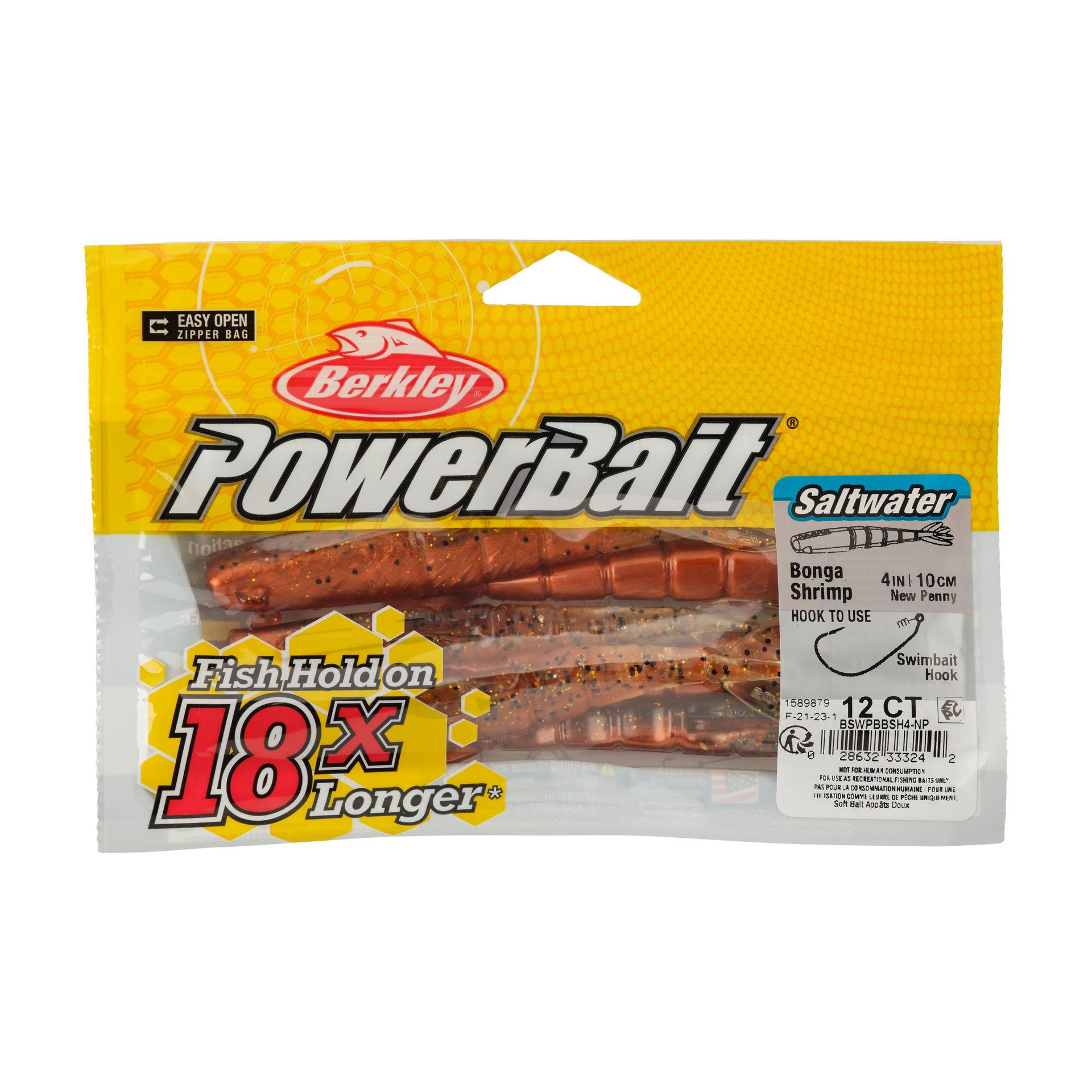 Berkley PowerBaitSaltwaterBongaShrimp NewPenny 4in PKG | Berkley Fishing