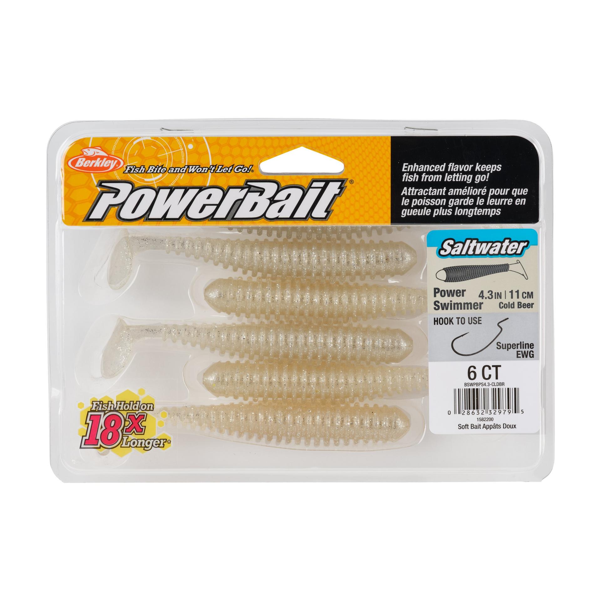 Berkley PowerBaitSaltwaterPowerSwimmer ColdBeer 4.3in PKG | Berkley Fishing