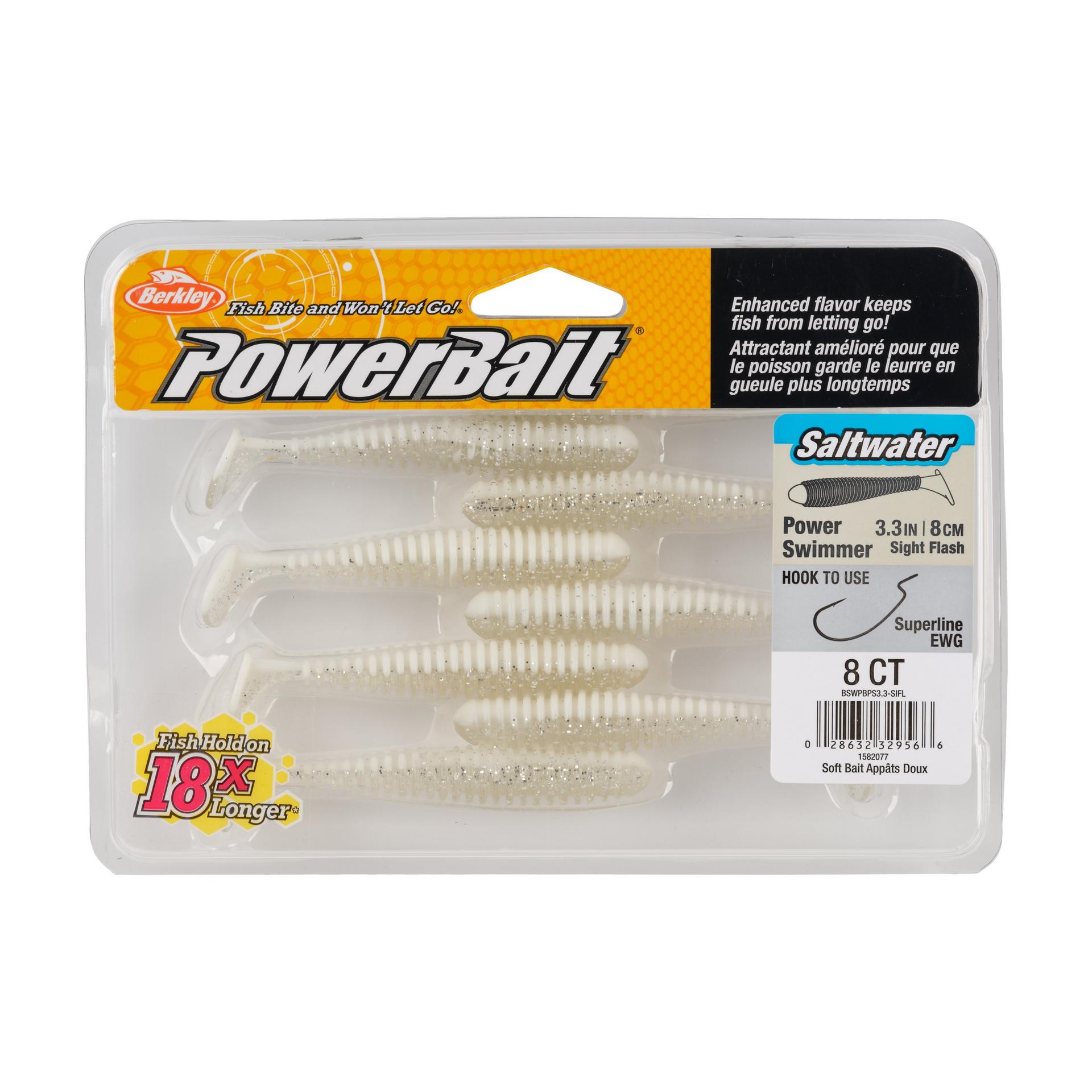 Berkley PowerBaitSaltwaterPowerSwimmer SightFlash 3.3in PKG | Berkley Fishing