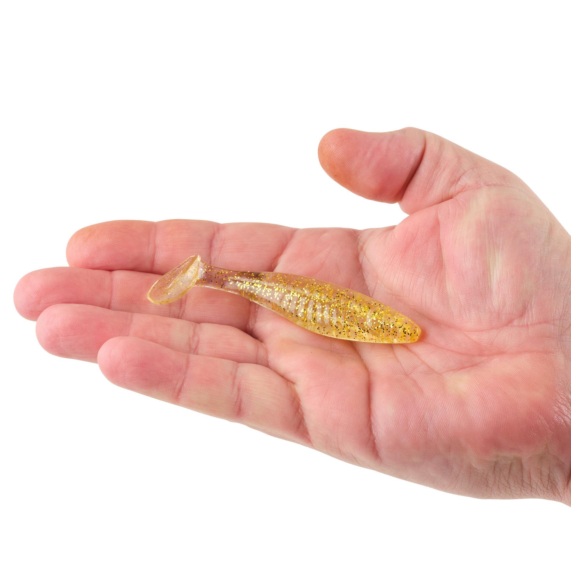 Berkley PowerBaitSaltwaterTheChampSwimmer Gold 3.8in HAND | Berkley Fishing