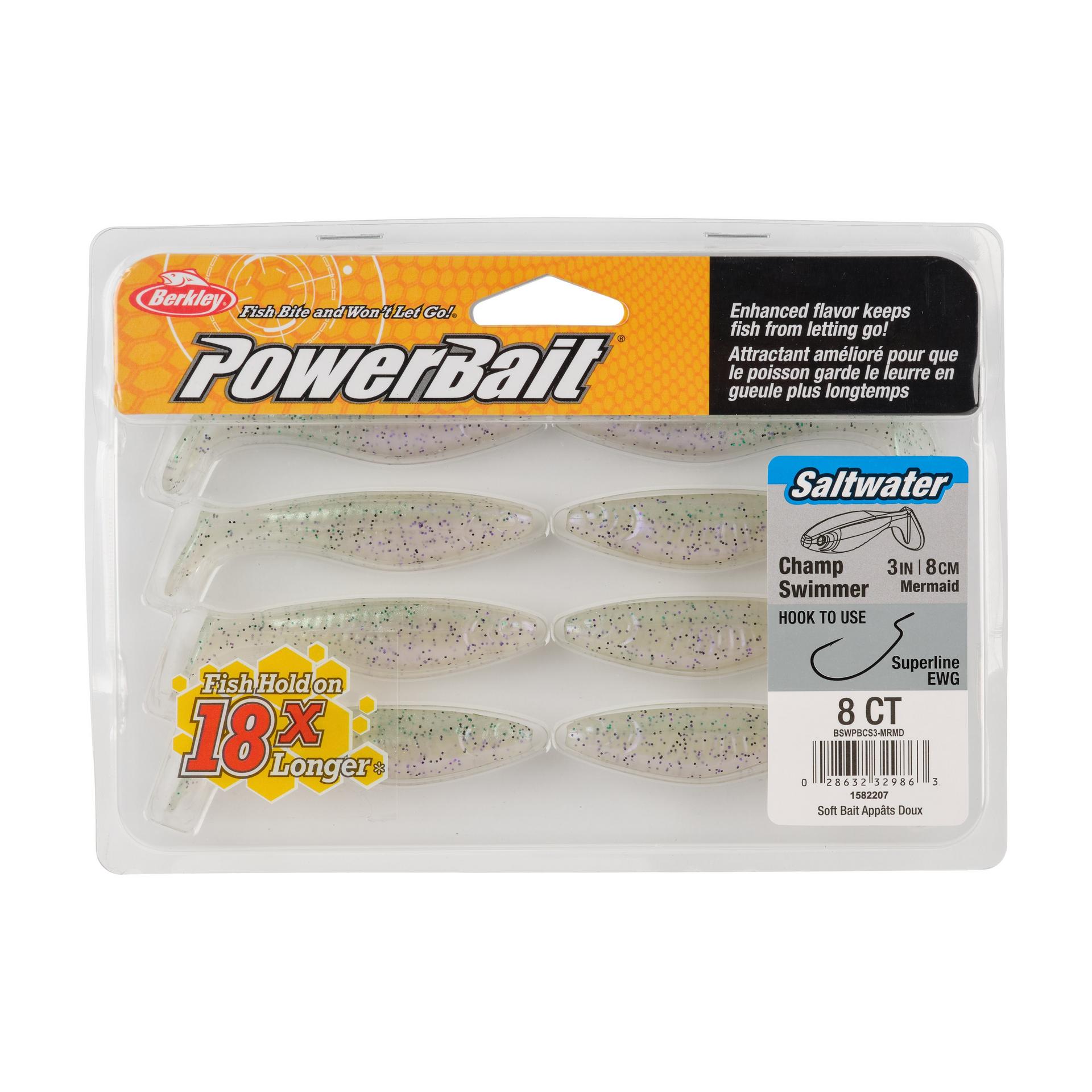 Berkley PowerBaitSaltwaterTheChampSwimmer Mermaid 3in PKG | Berkley Fishing