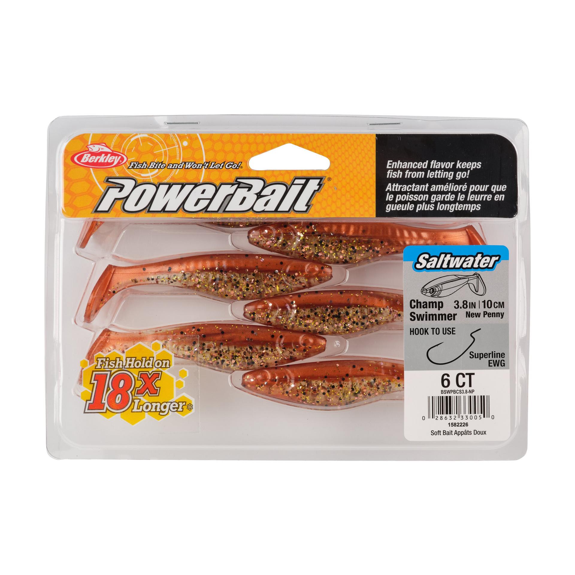 Berkley PowerBaitSaltwaterTheChampSwimmer NewPenny 3.8in PKG | Berkley Fishing