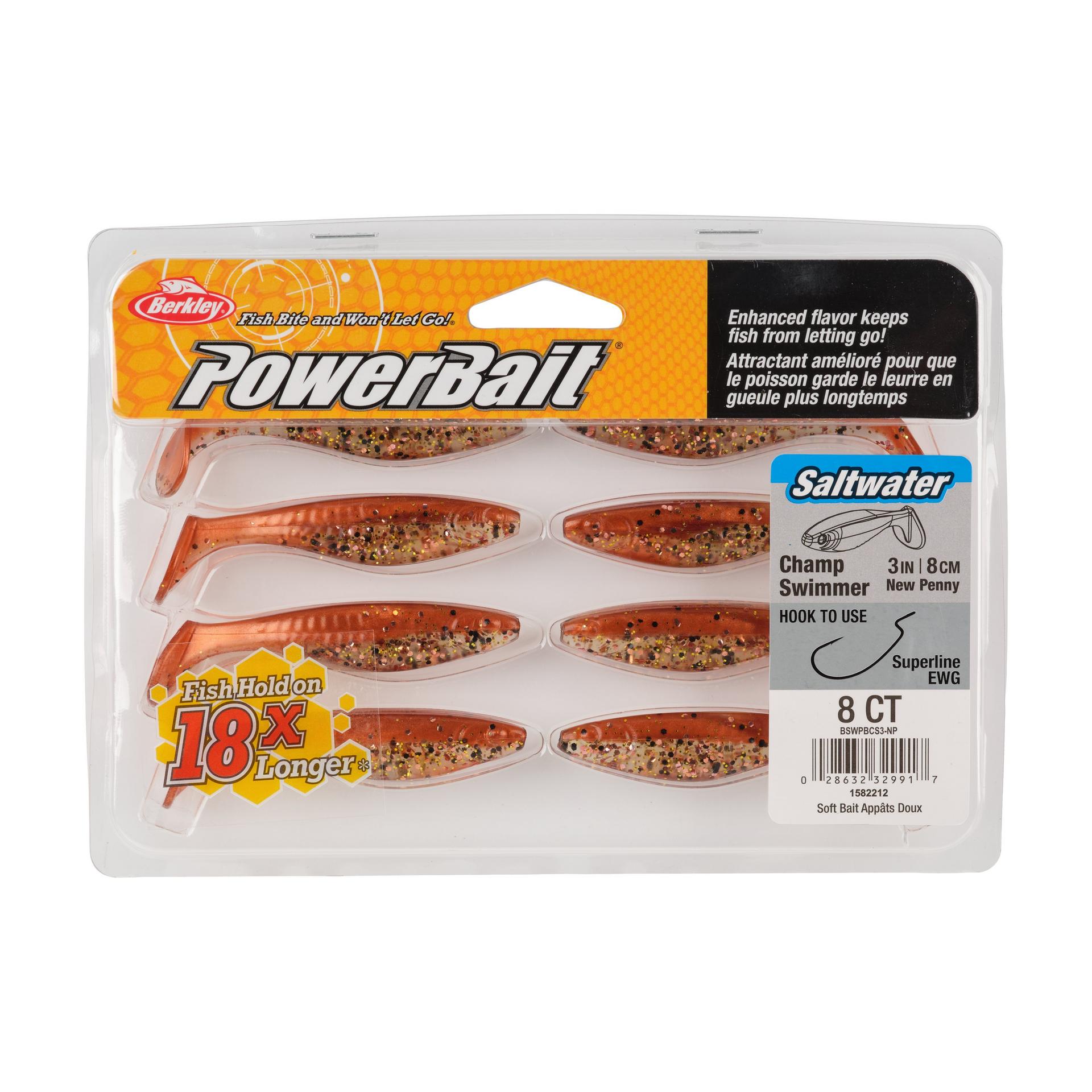 Berkley PowerBaitSaltwaterTheChampSwimmer NewPenny 3in PKG | Berkley Fishing