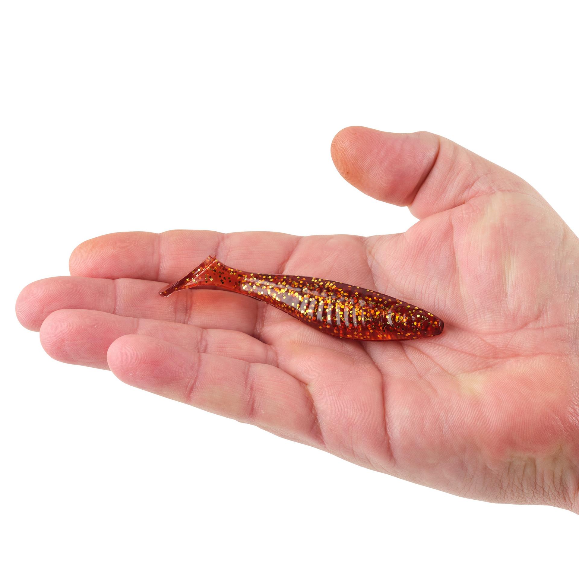 Berkley PowerBaitSaltwaterTheChampSwimmer RootBeerGold 3.8in HAND | Berkley Fishing