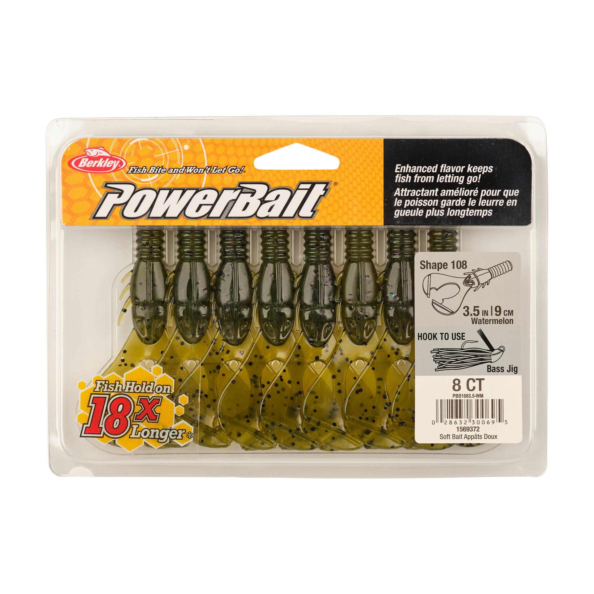 Berkley PowerBaitShape108 3.5in Watermelon PKG | Berkley Fishing