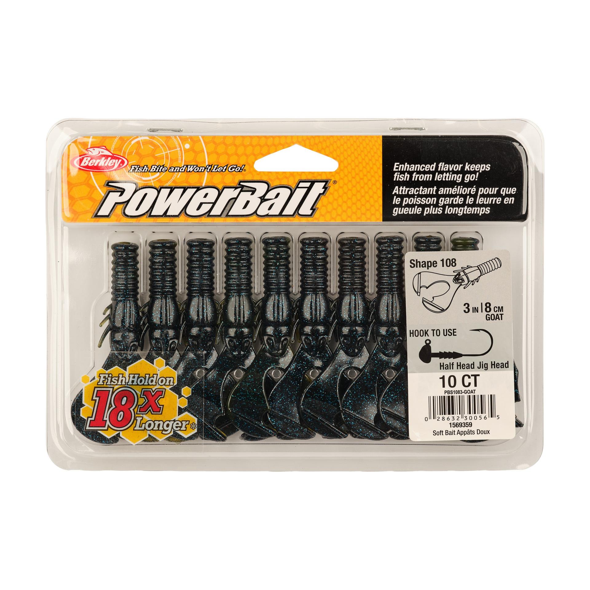 Berkley PowerBaitShape108 3in Goat PKG | Berkley Fishing