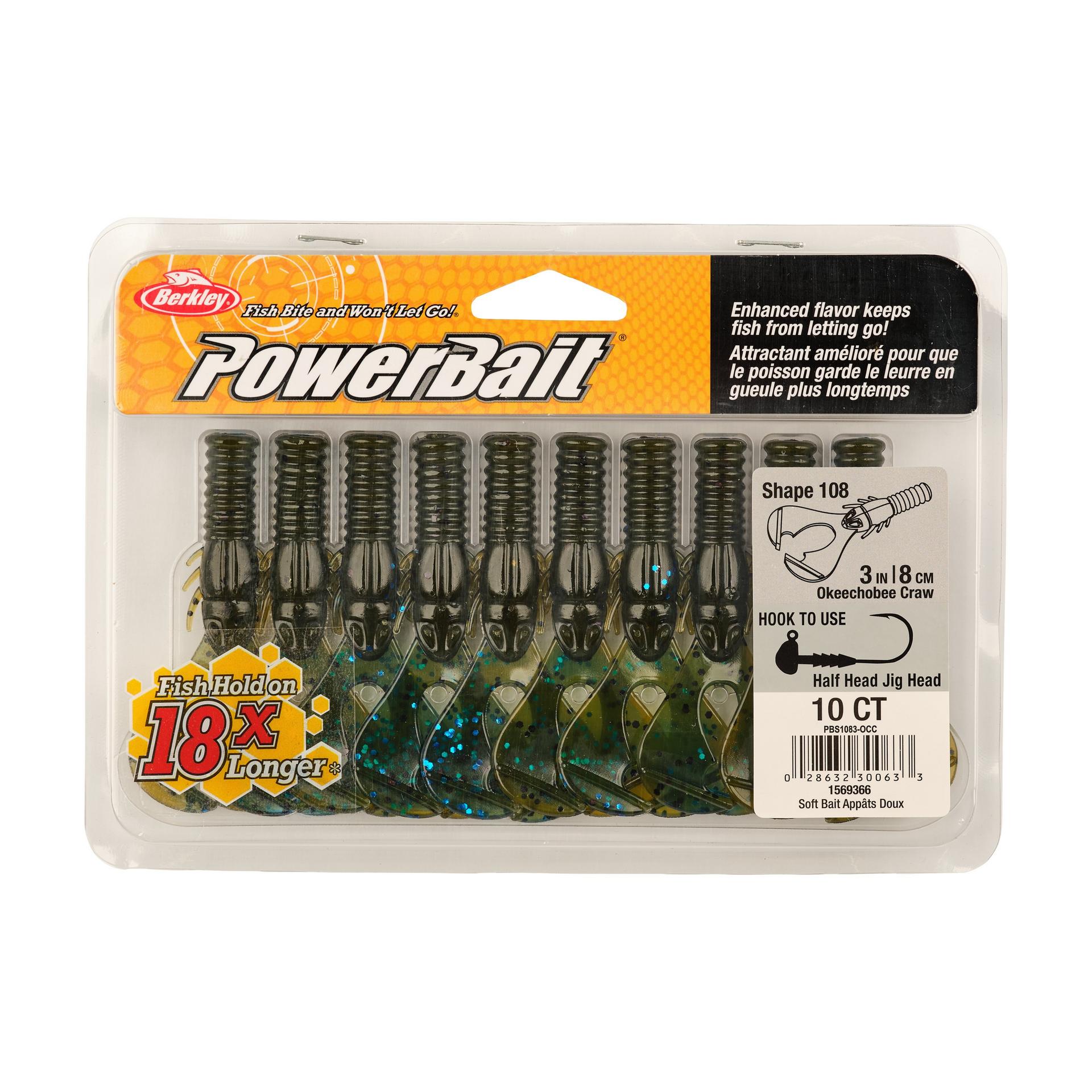 Berkley PowerBaitShape108 3in OkeechobeeCraw PKG | Berkley Fishing