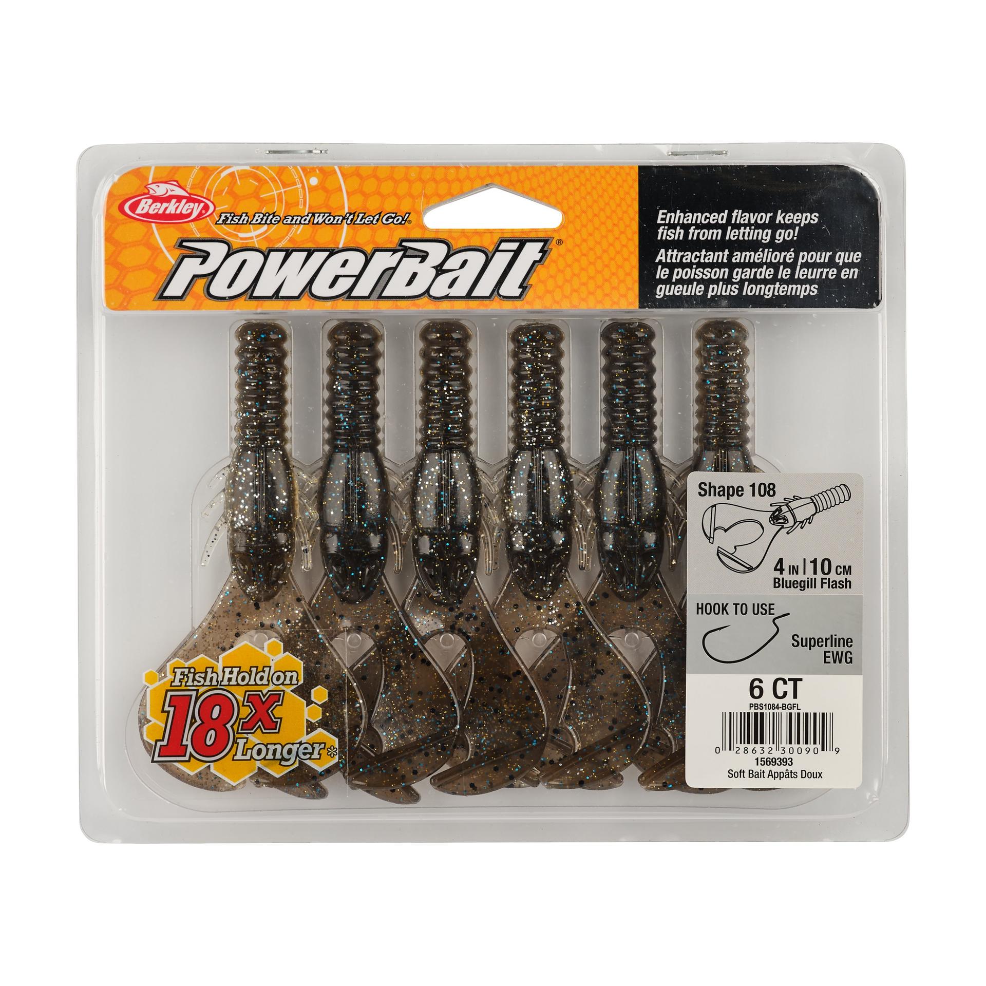 Berkley PowerBaitShape108 4in BluegillFlash PKG | Berkley Fishing