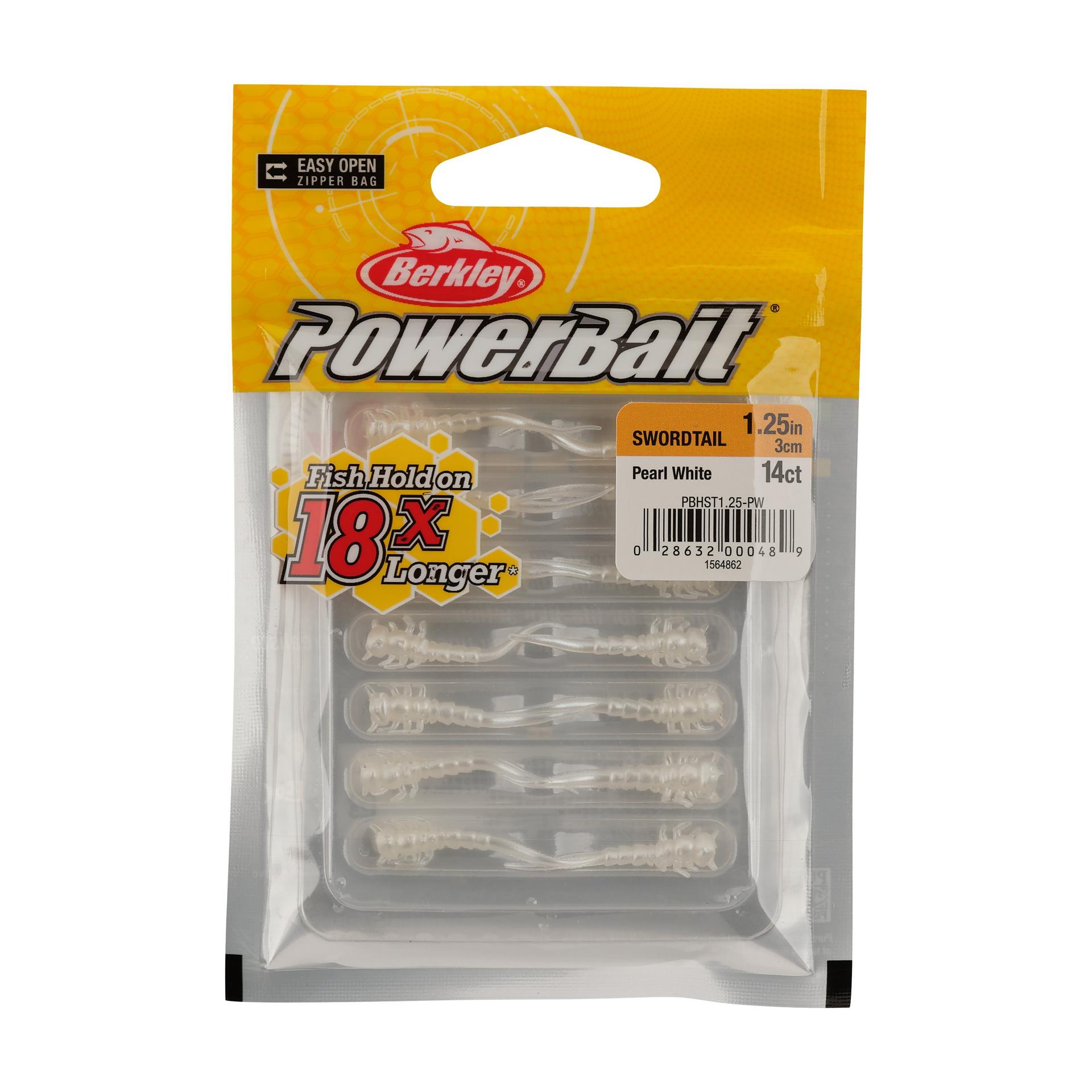 Berkley PowerBaitSwordtail PearlWhite PKG | Berkley Fishing