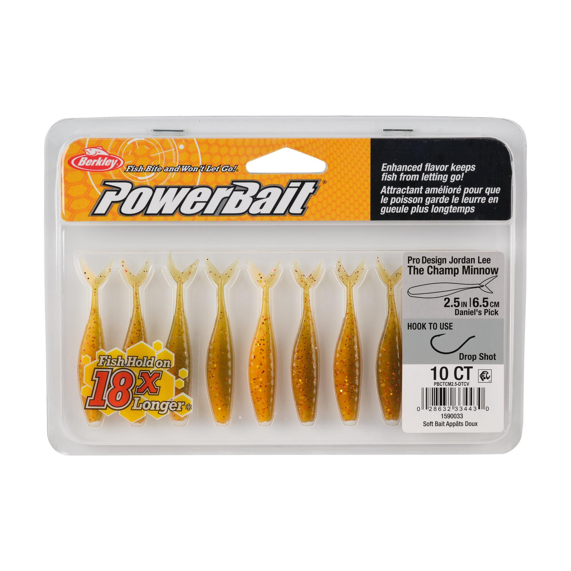 Berkley PowerBaitTheChampMinnow DanielsPick 2.5in PKG | Berkley Fishing