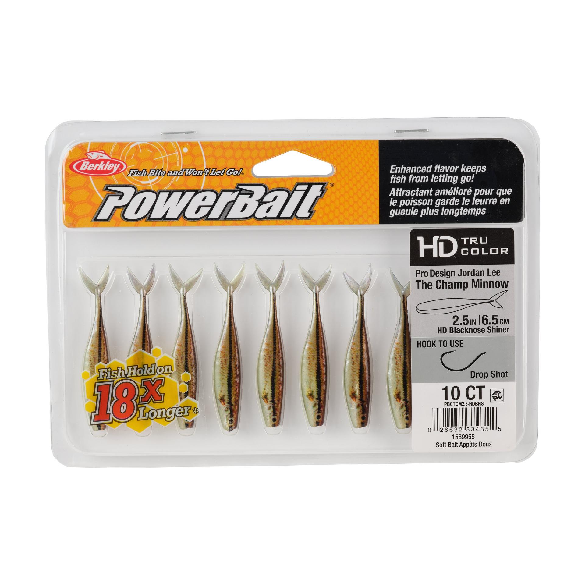 Berkley PowerBaitTheChampMinnow HDBlacknoseShiner 2.5in PKG | Berkley Fishing