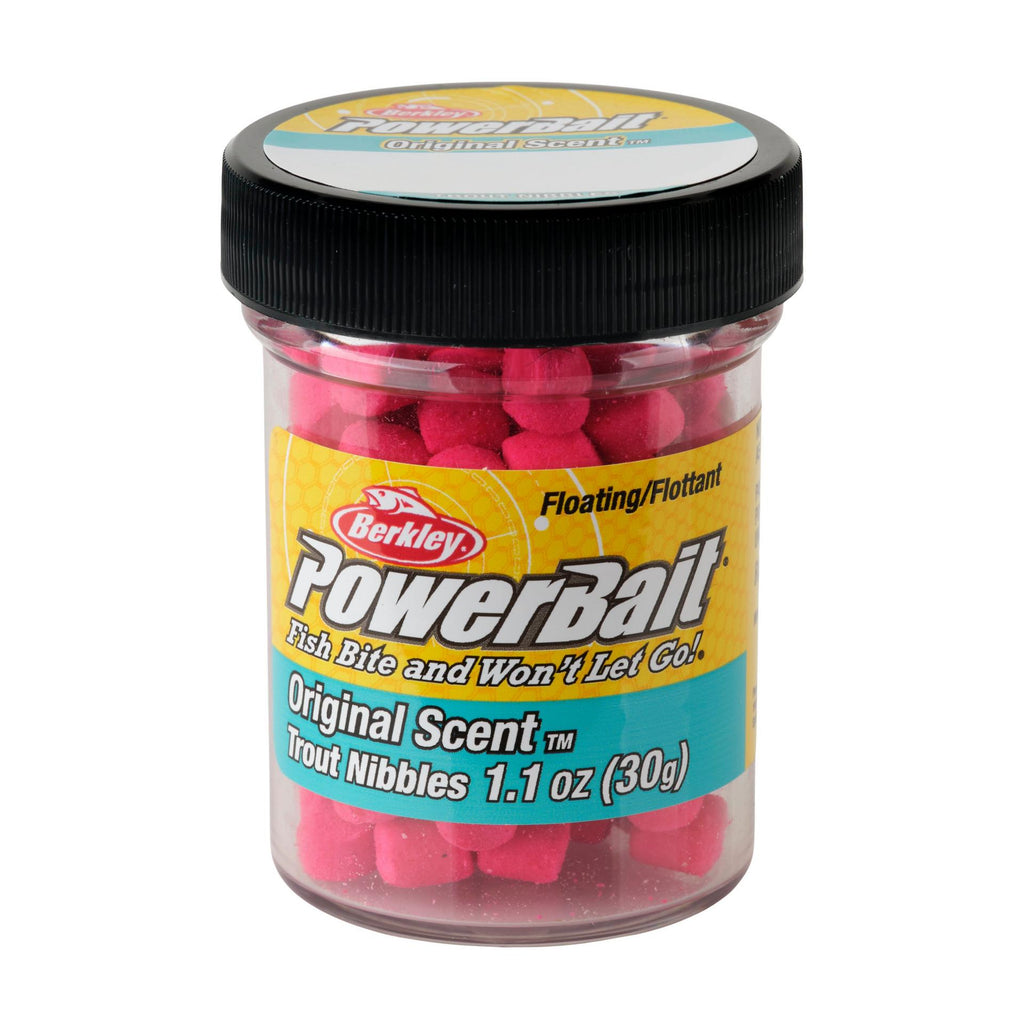 Berkley PowerBait Trout Nibbles In Peach Flavor - Fishing Bait For Trout