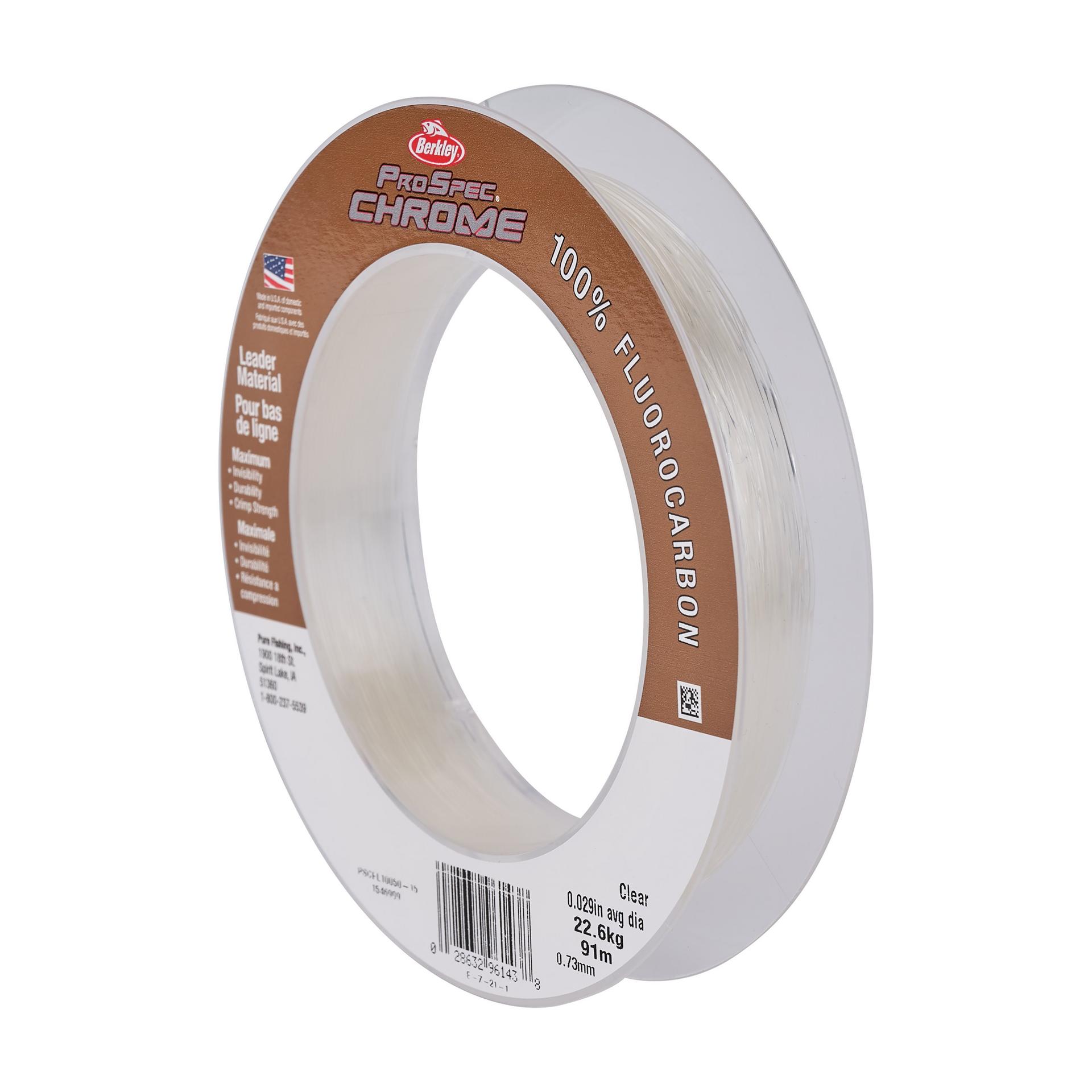 Berkley ProSpecChrome100FluoroLeader WristSpool Clear alt5 | Berkley Fishing