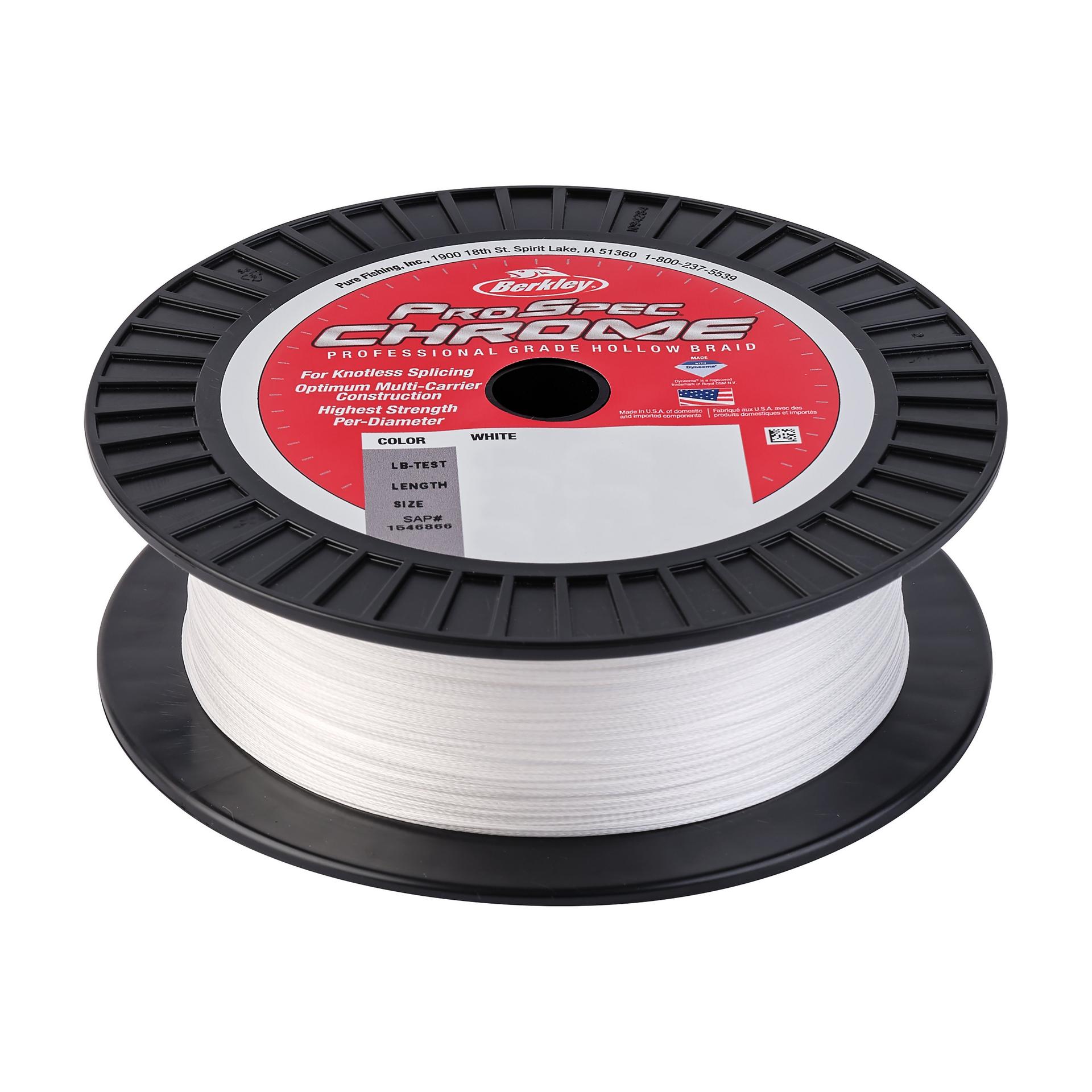 hollow braided fishing line Berkley Saltwater ProSpec Chrome Premium Hollow Braid