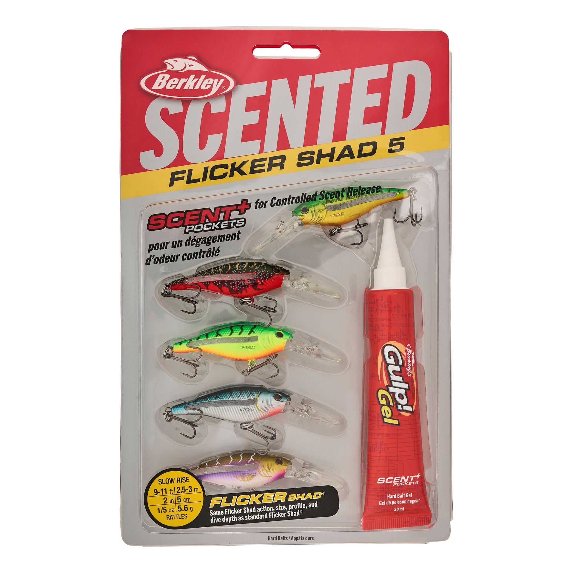 Scented Flicker Shad® Tiger Pack